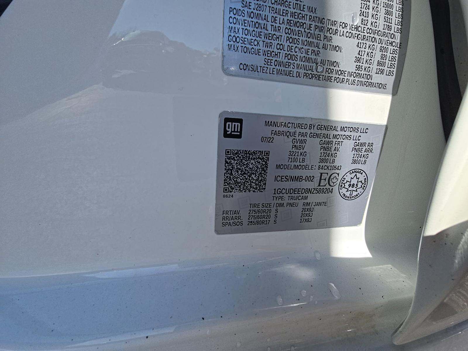 2022 Chevrolet Silverado 1500 RST AWD