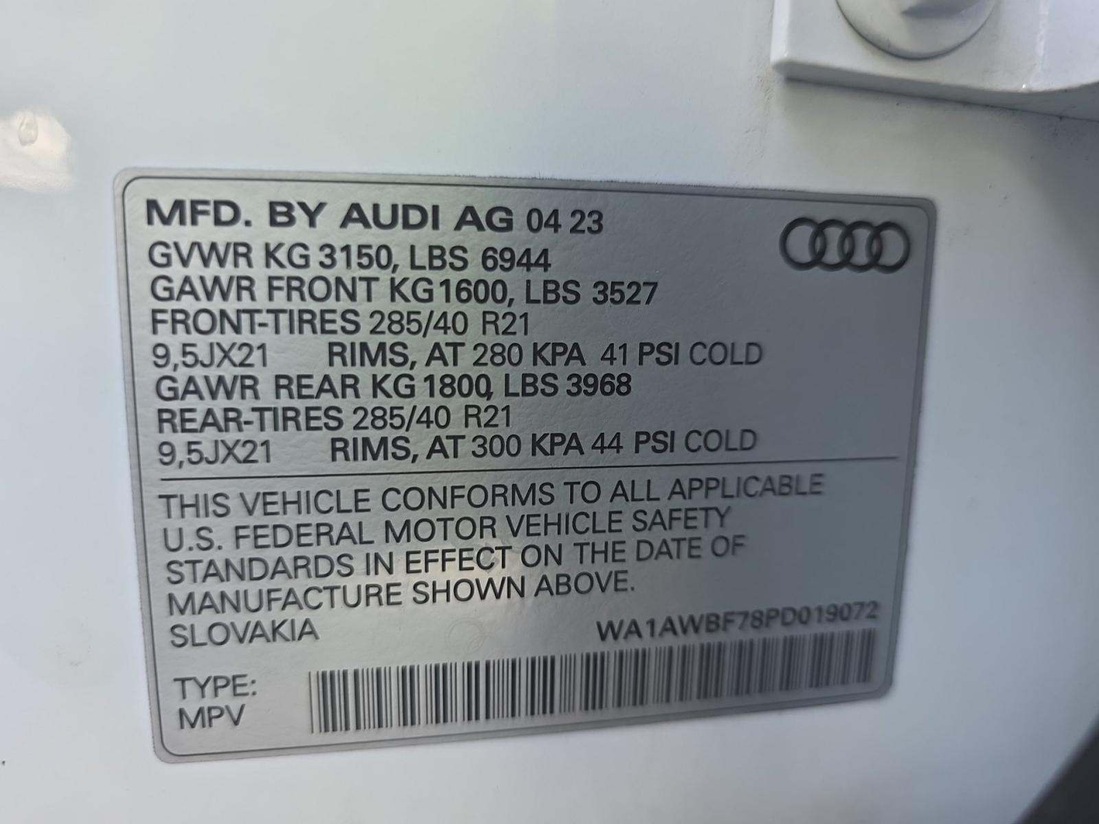 2023 Audi SQ7 Premium Plus AWD