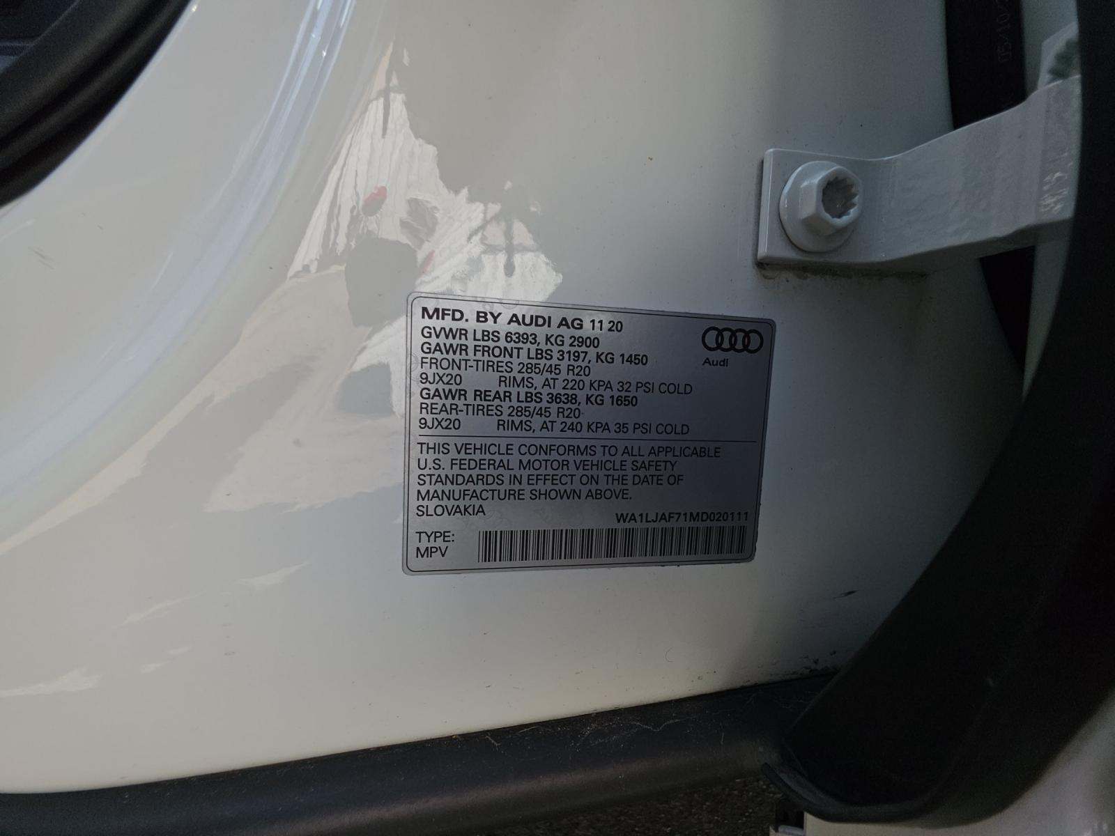 2021 Audi Q7 2.0T Premium Plus AWD