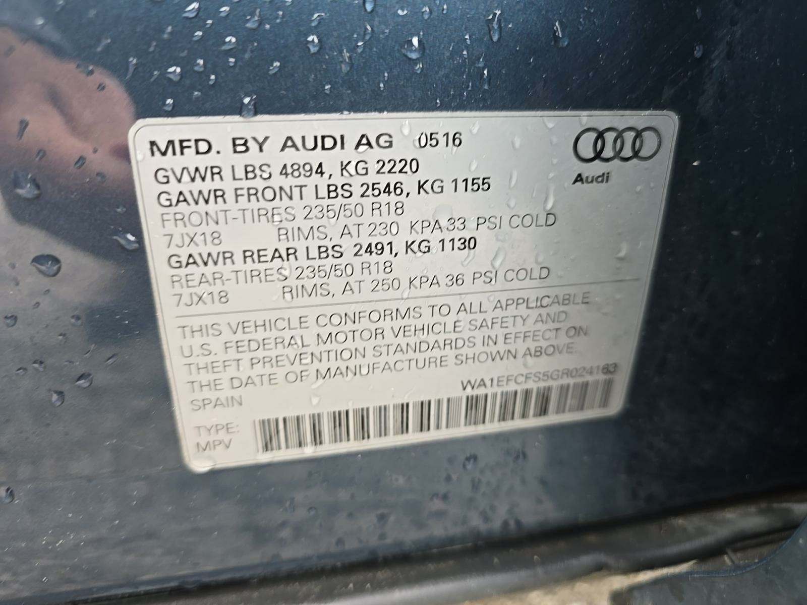 2016 Audi Q3 2.0T Premium Plus AWD