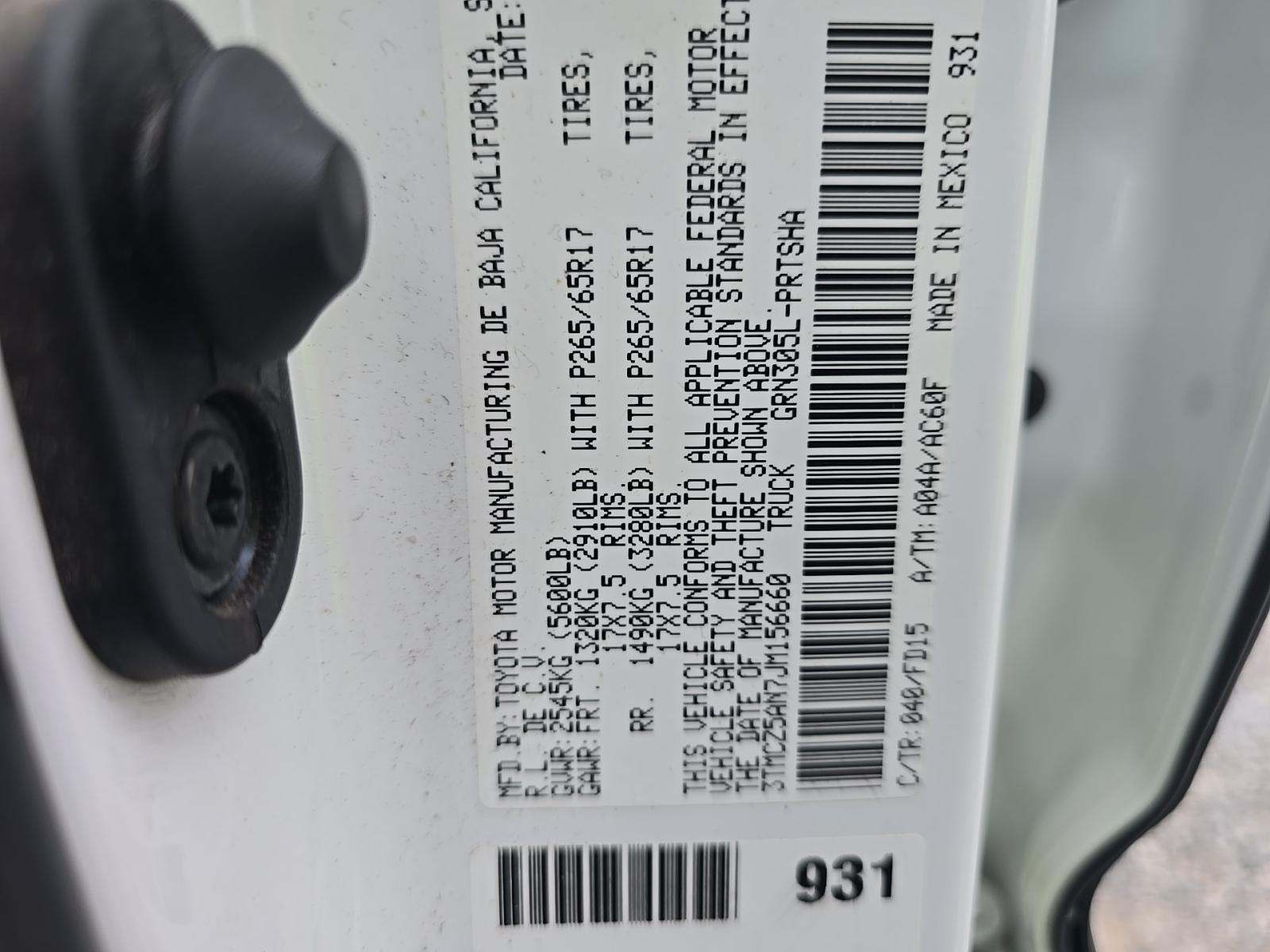 2018 Toyota Tacoma TRD Sport AWD