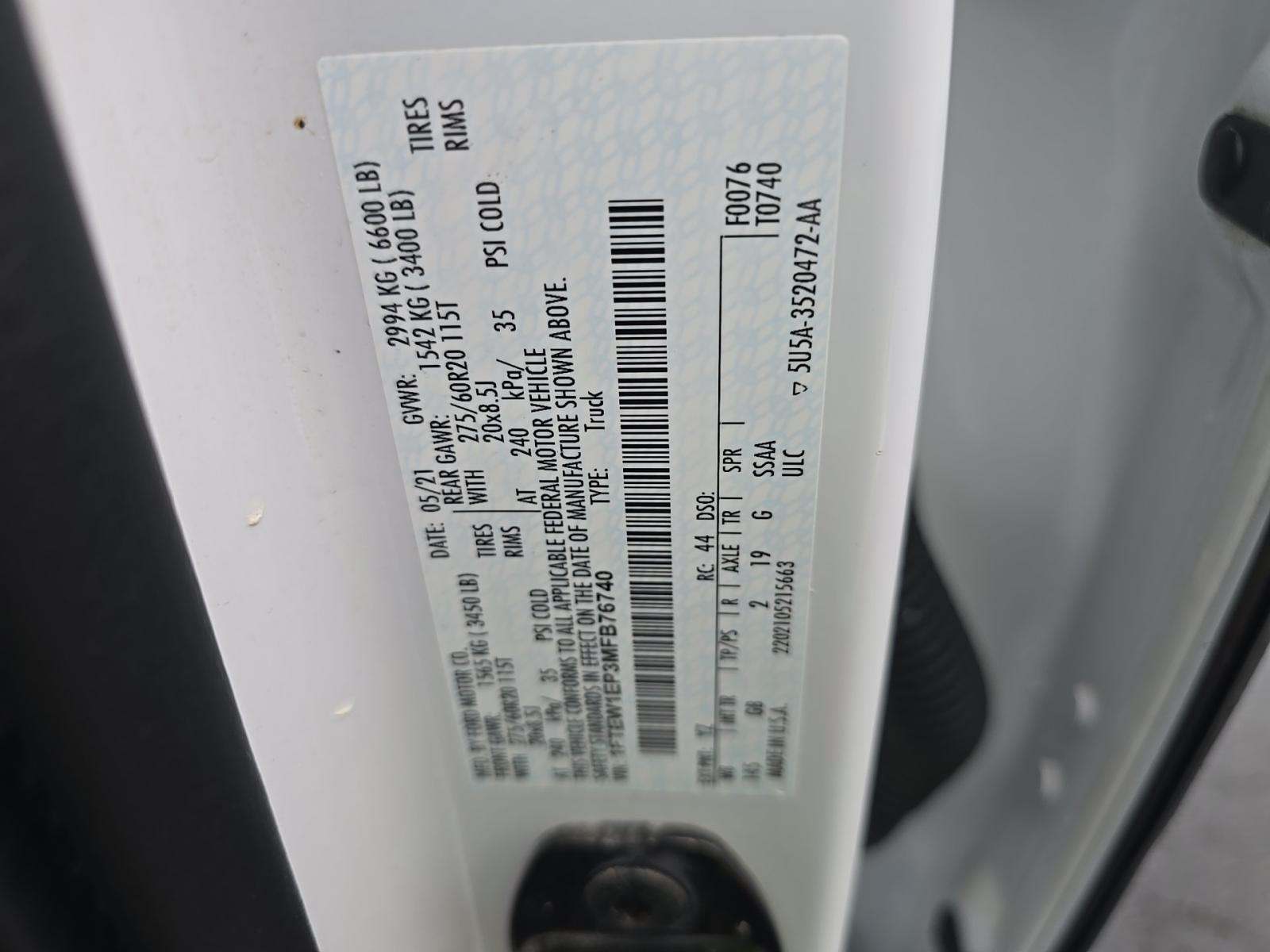 2021 Ford F-150 XL AWD