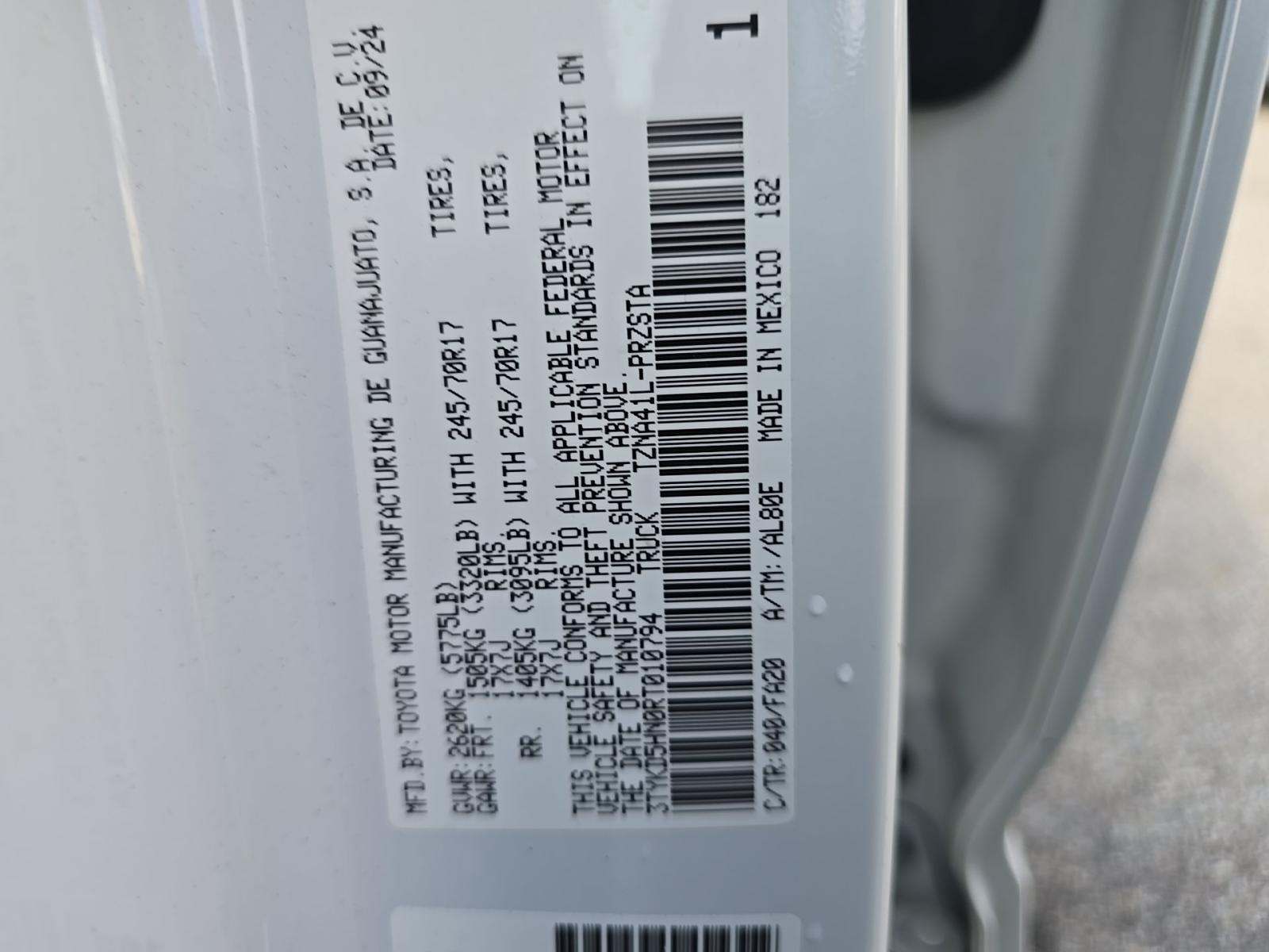 2024 Toyota Tacoma SR RWD