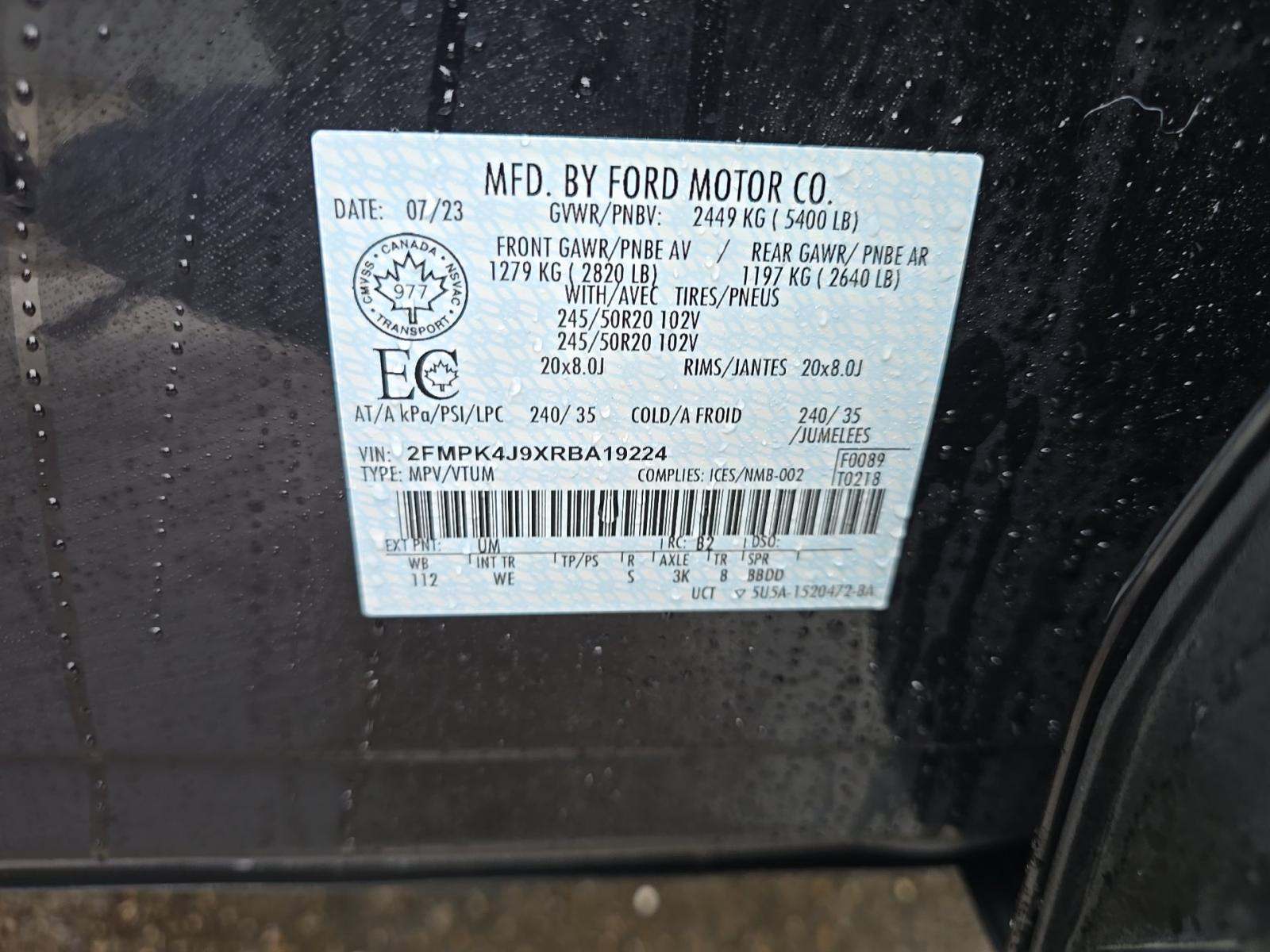 2024 Ford Edge ST-Line AWD