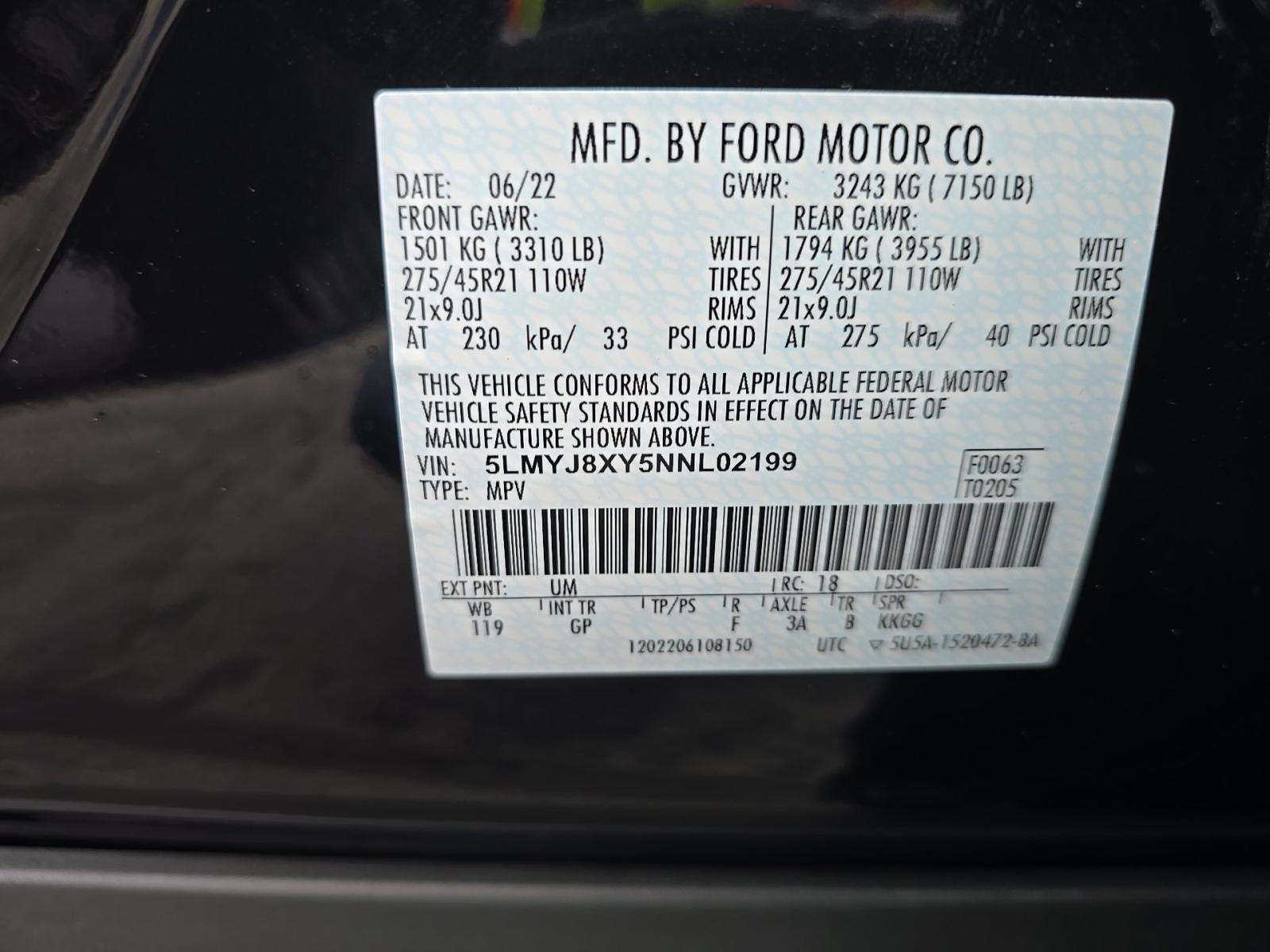 2022 Lincoln Aviator Plug-In Hybrid Grand Touring AWD