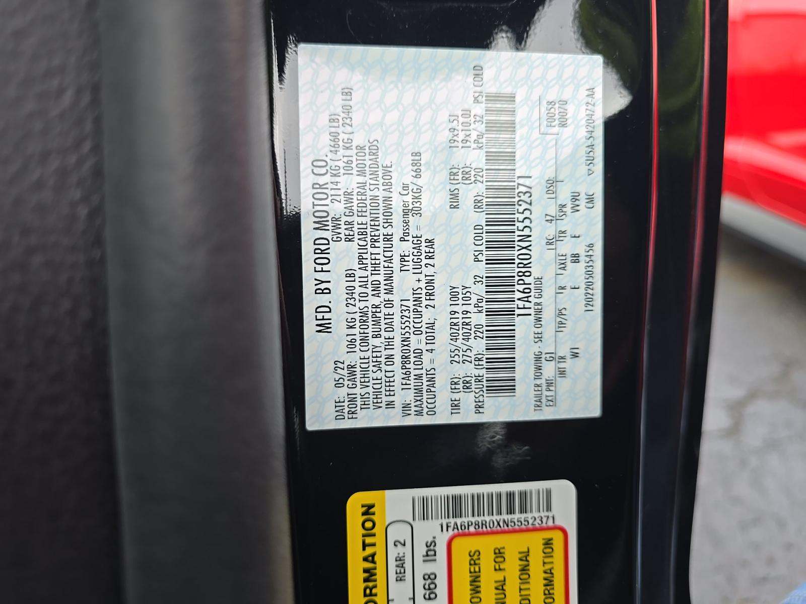 2022 Ford Mustang Mach 1 RWD