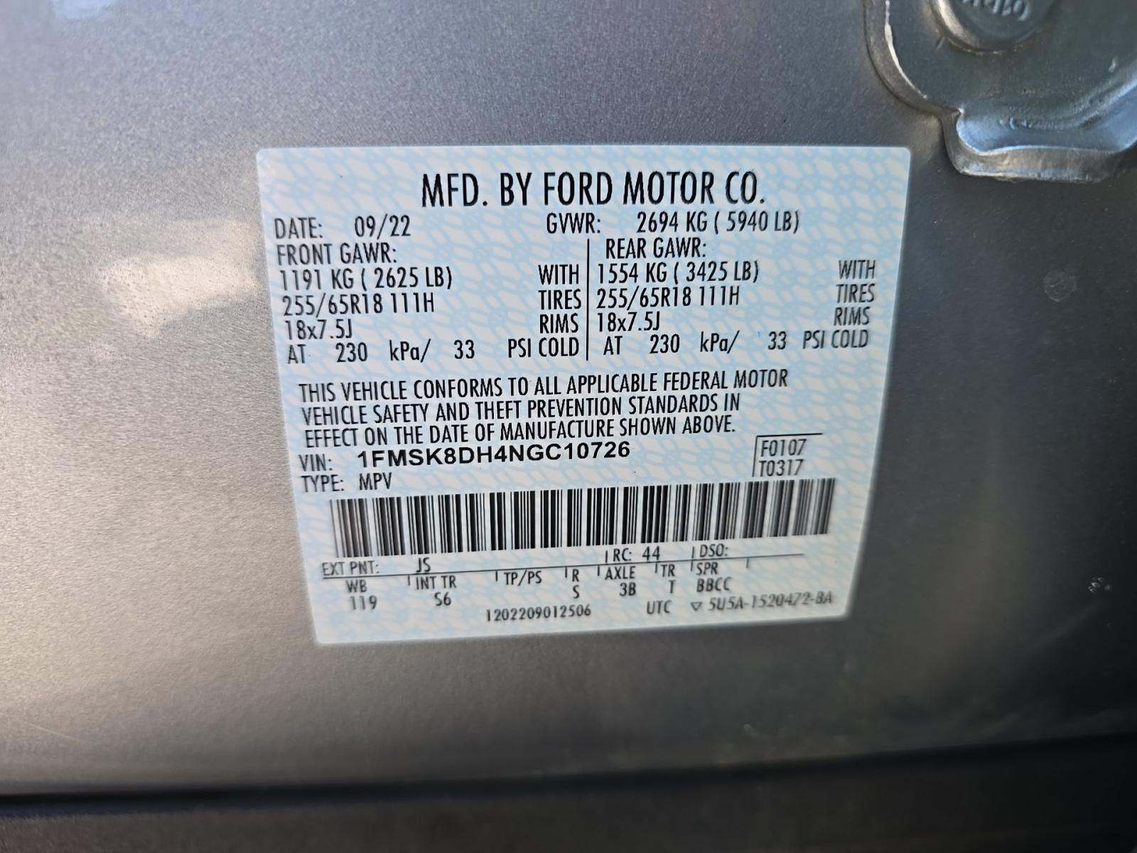 2022 Ford Explorer XLT AWD