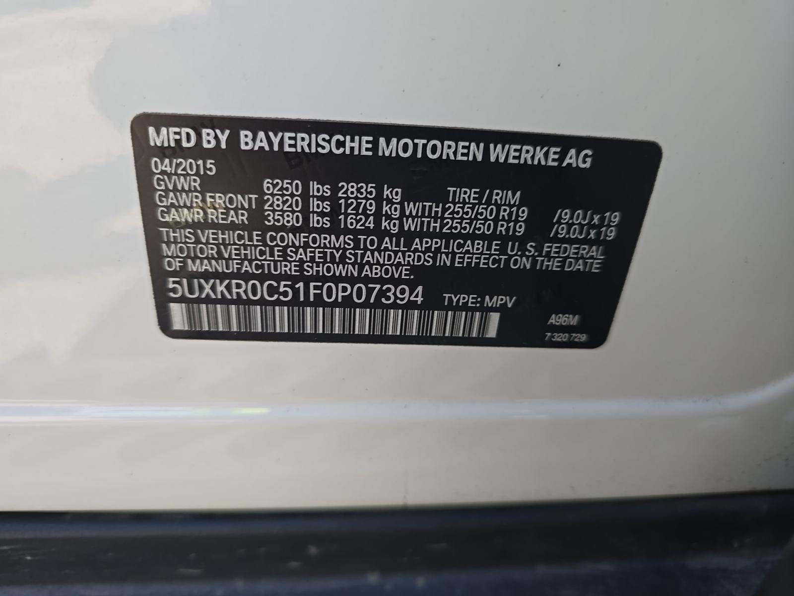 2015 BMW X5 xDrive35i AWD