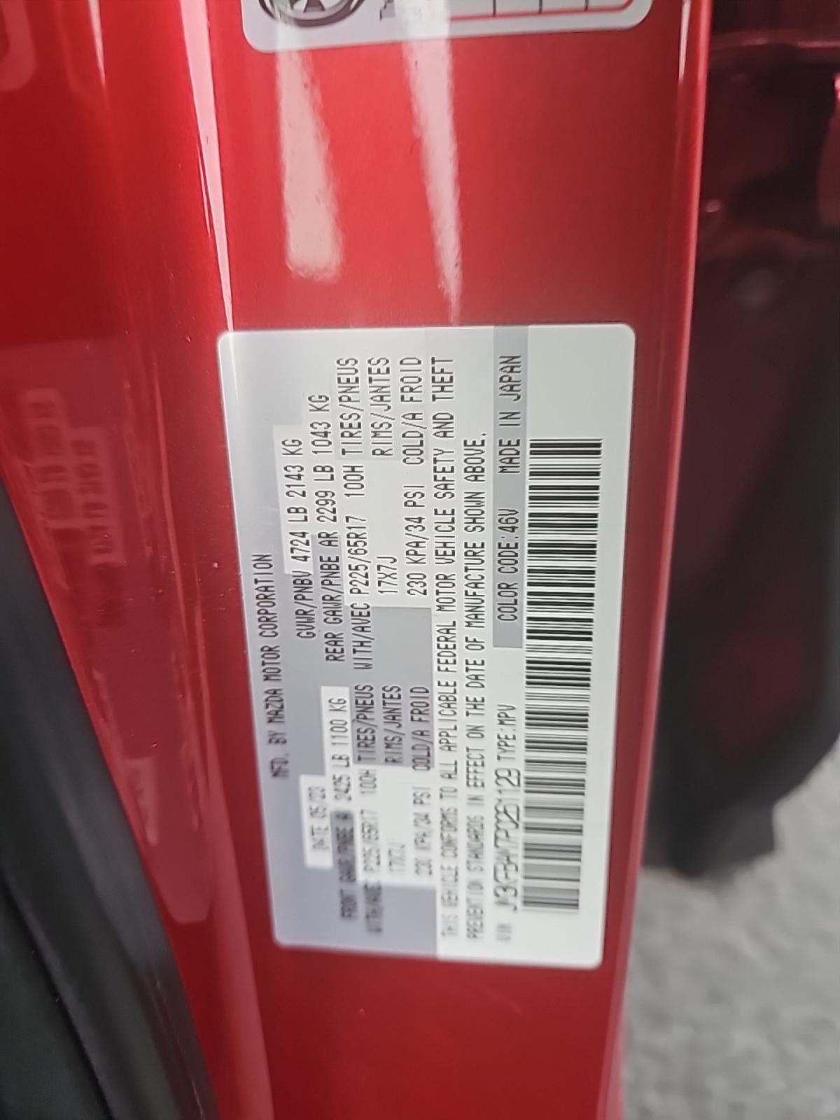 2023 MAZDA CX-5 2.5 S AWD