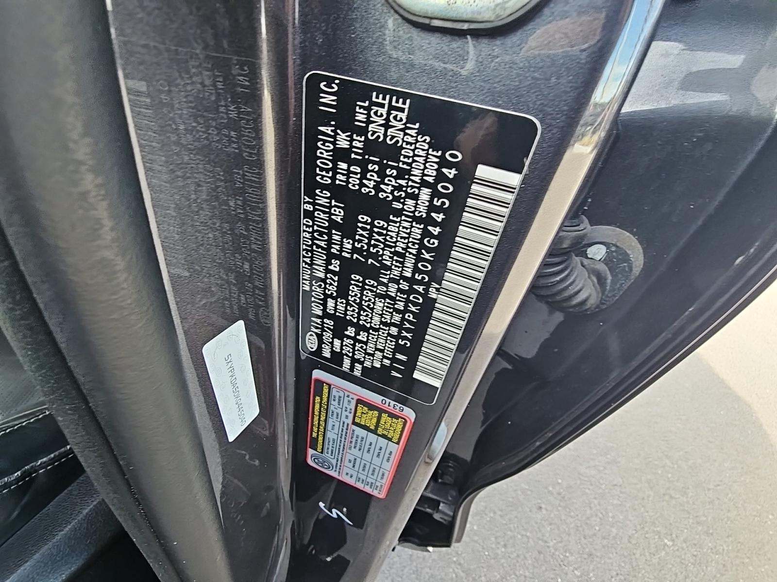 2019 Kia Sorento SX Limited AWD