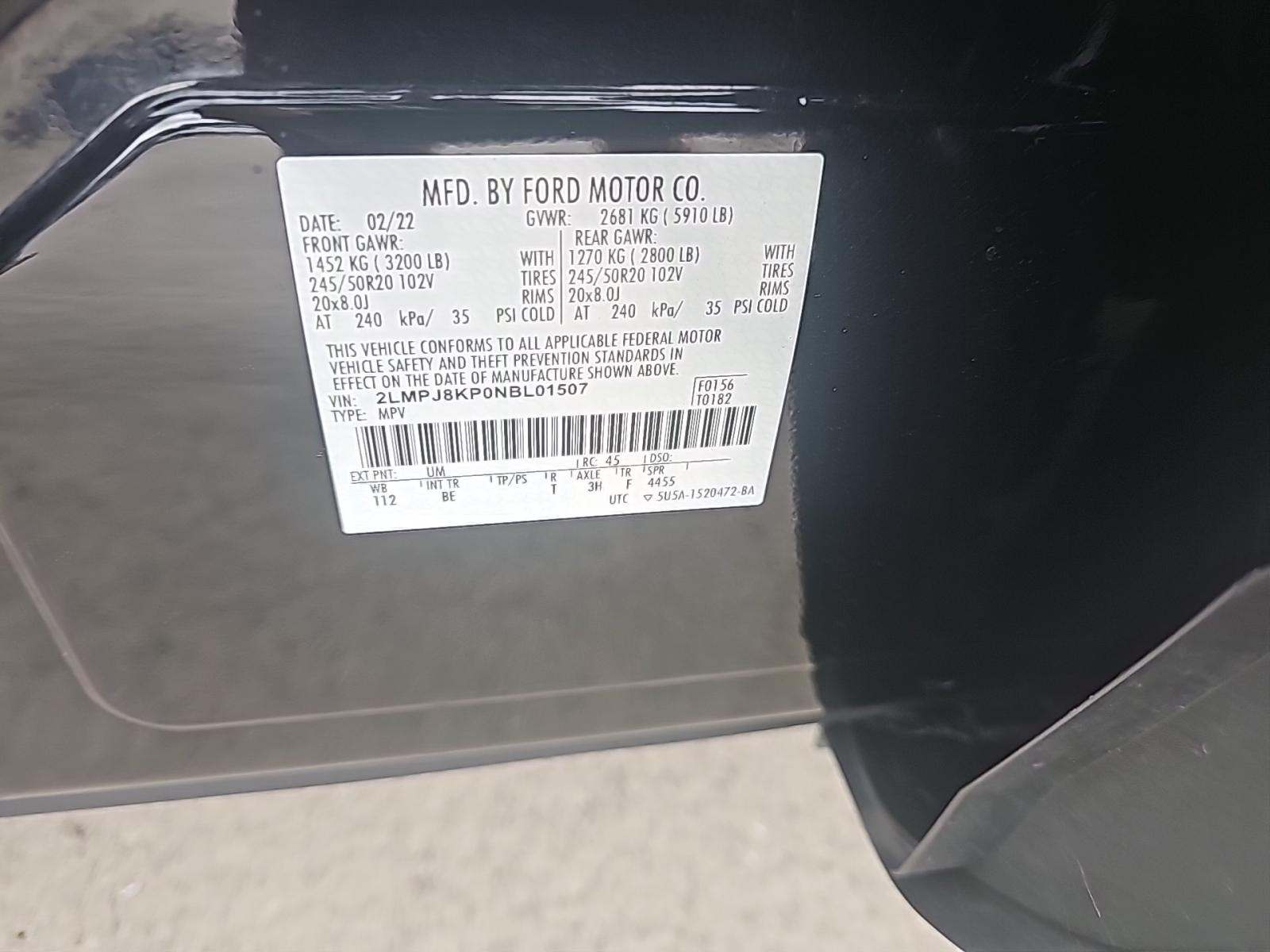 2022 Lincoln Nautilus Reserve AWD