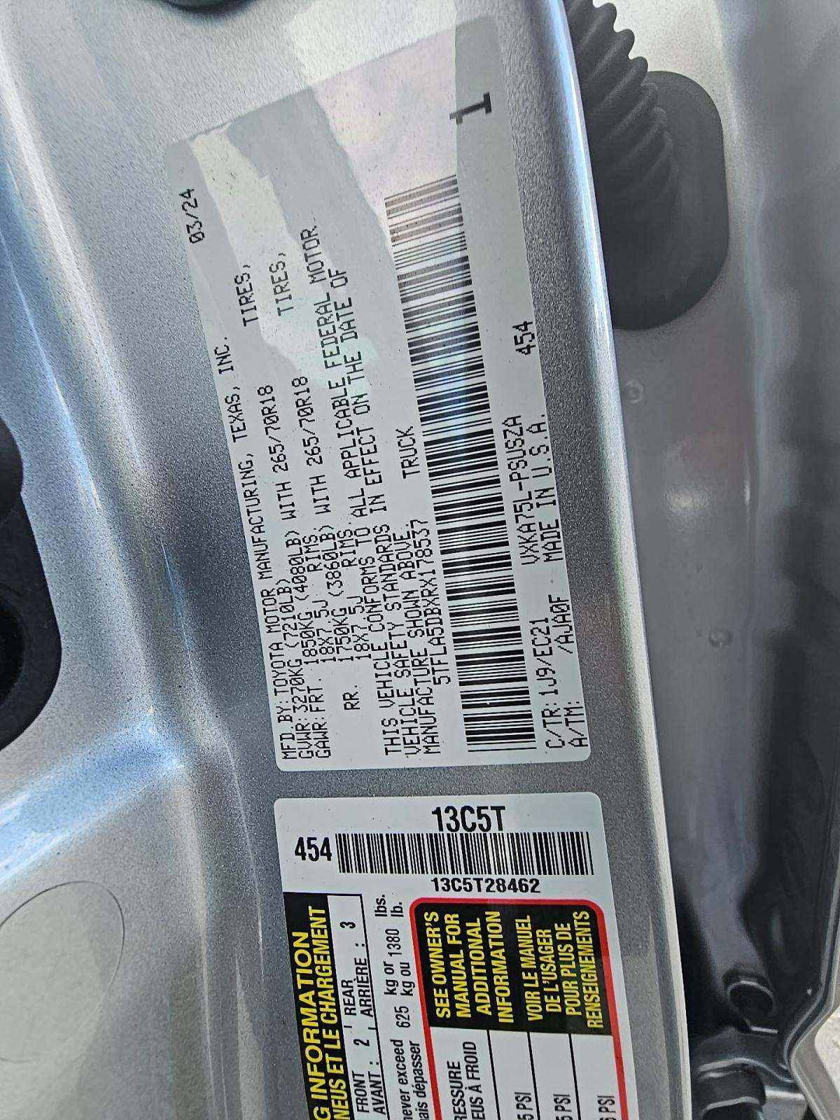 2024 Toyota Tundra SR5 AWD