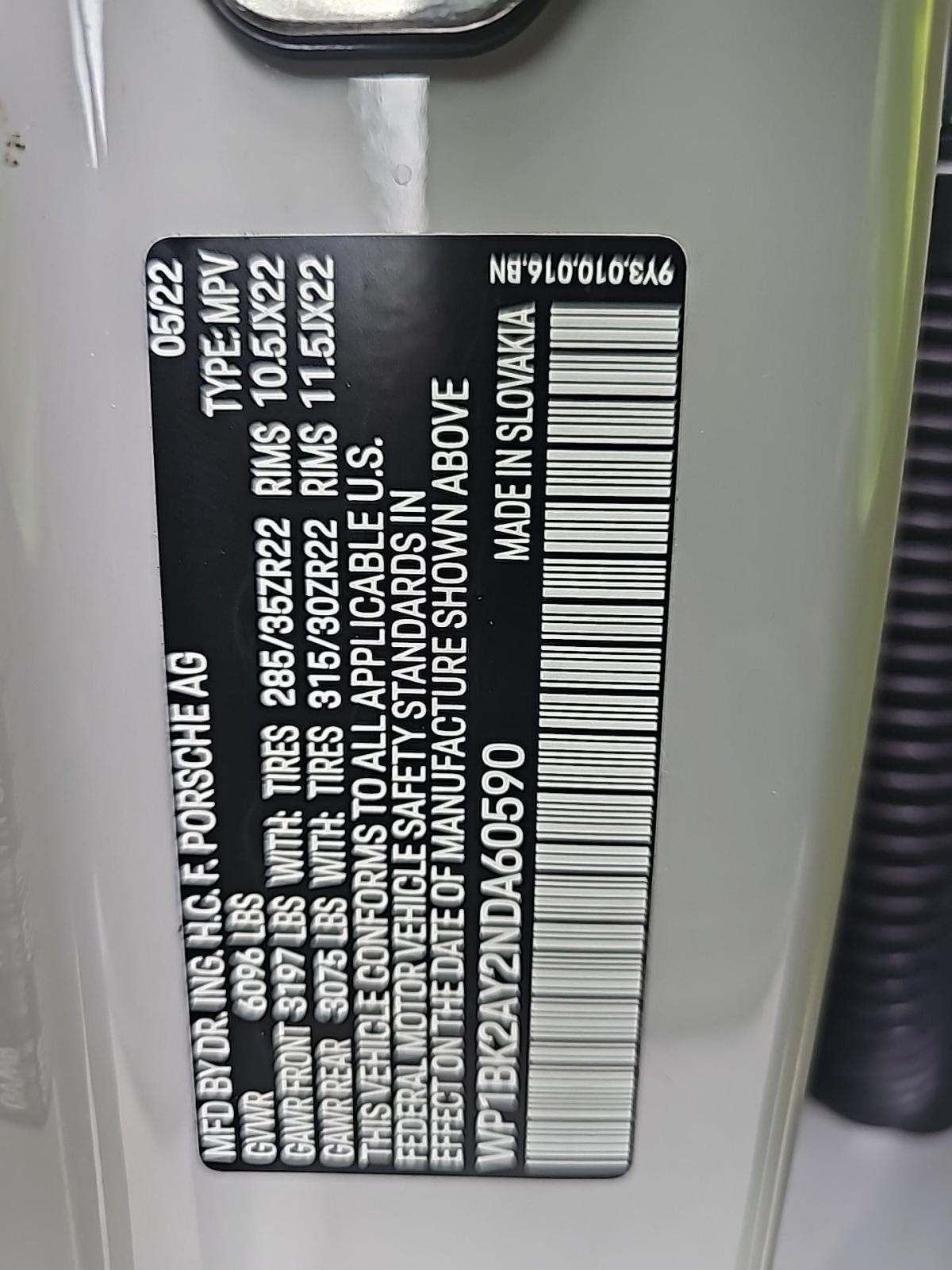 2022 Porsche Cayenne Turbo GT AWD