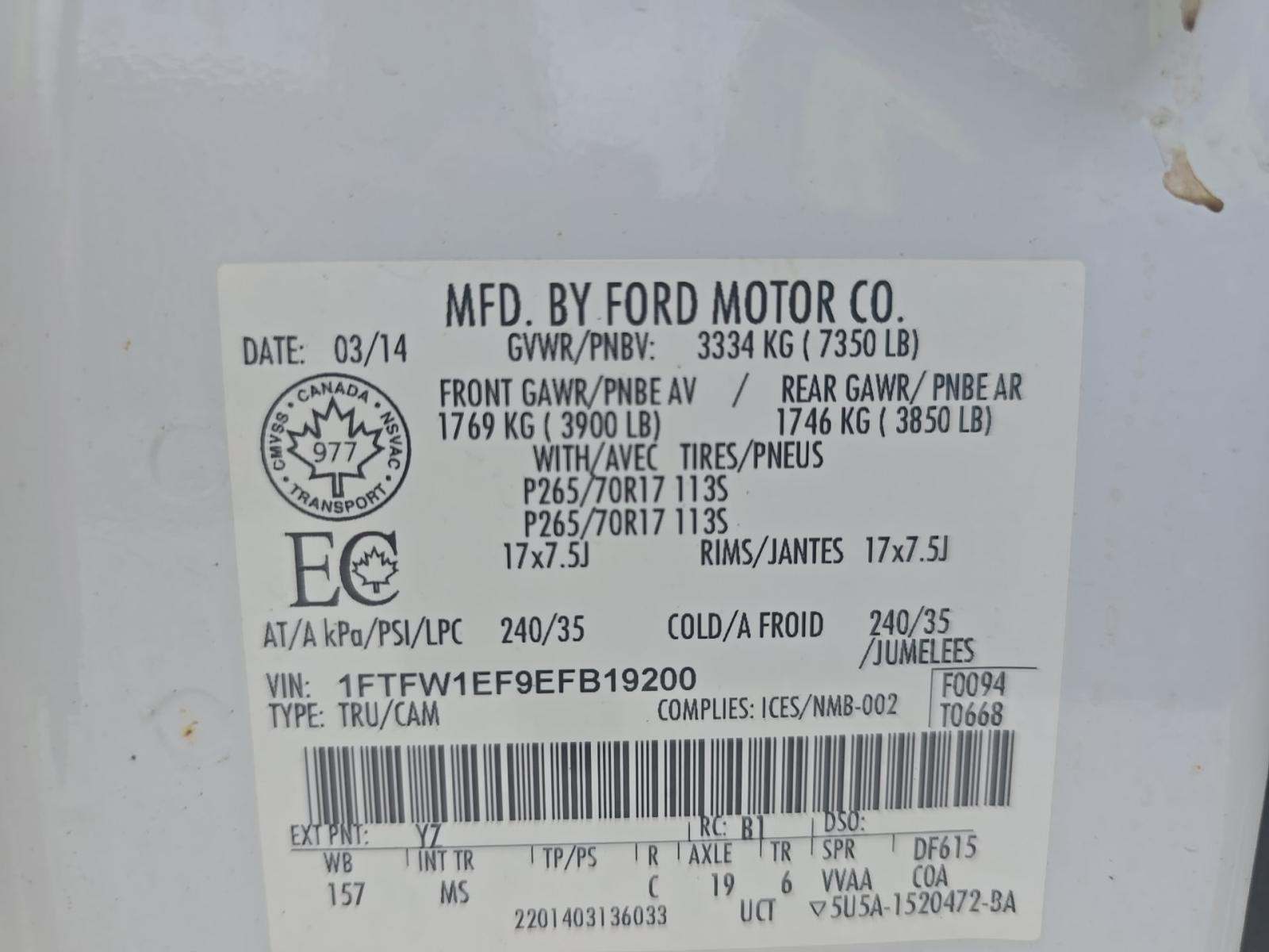 2014 Ford F-150 XLT AWD