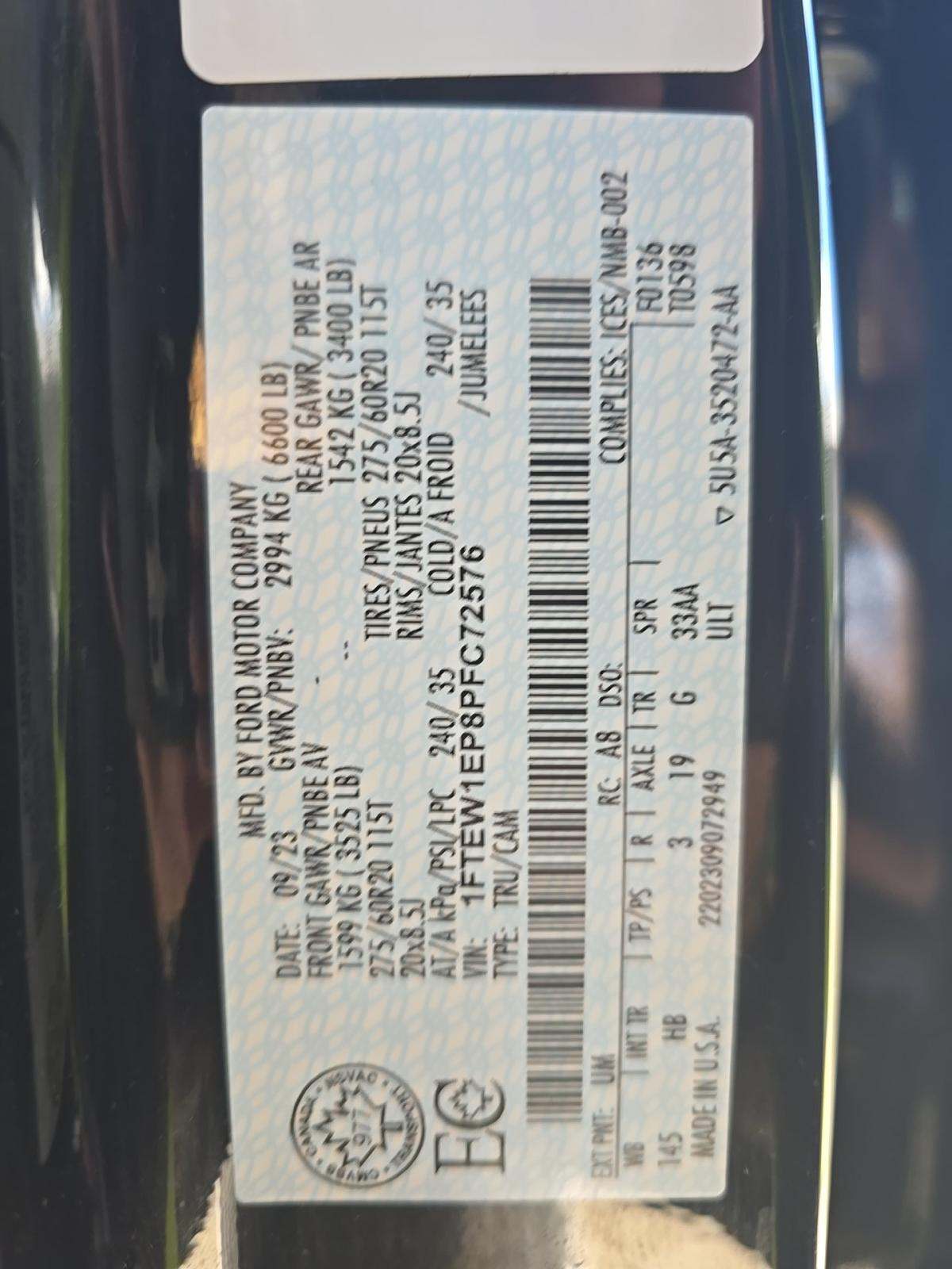 2023 Ford F-150 Lariat AWD