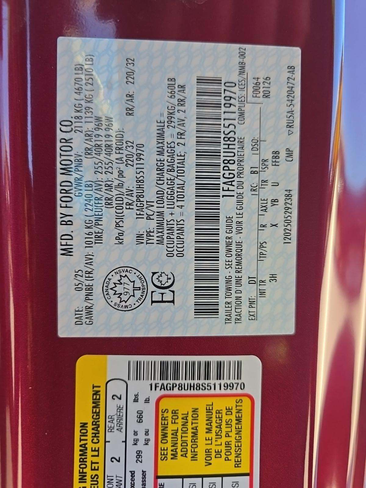 2025 Ford Mustang EcoBoost Premium RWD