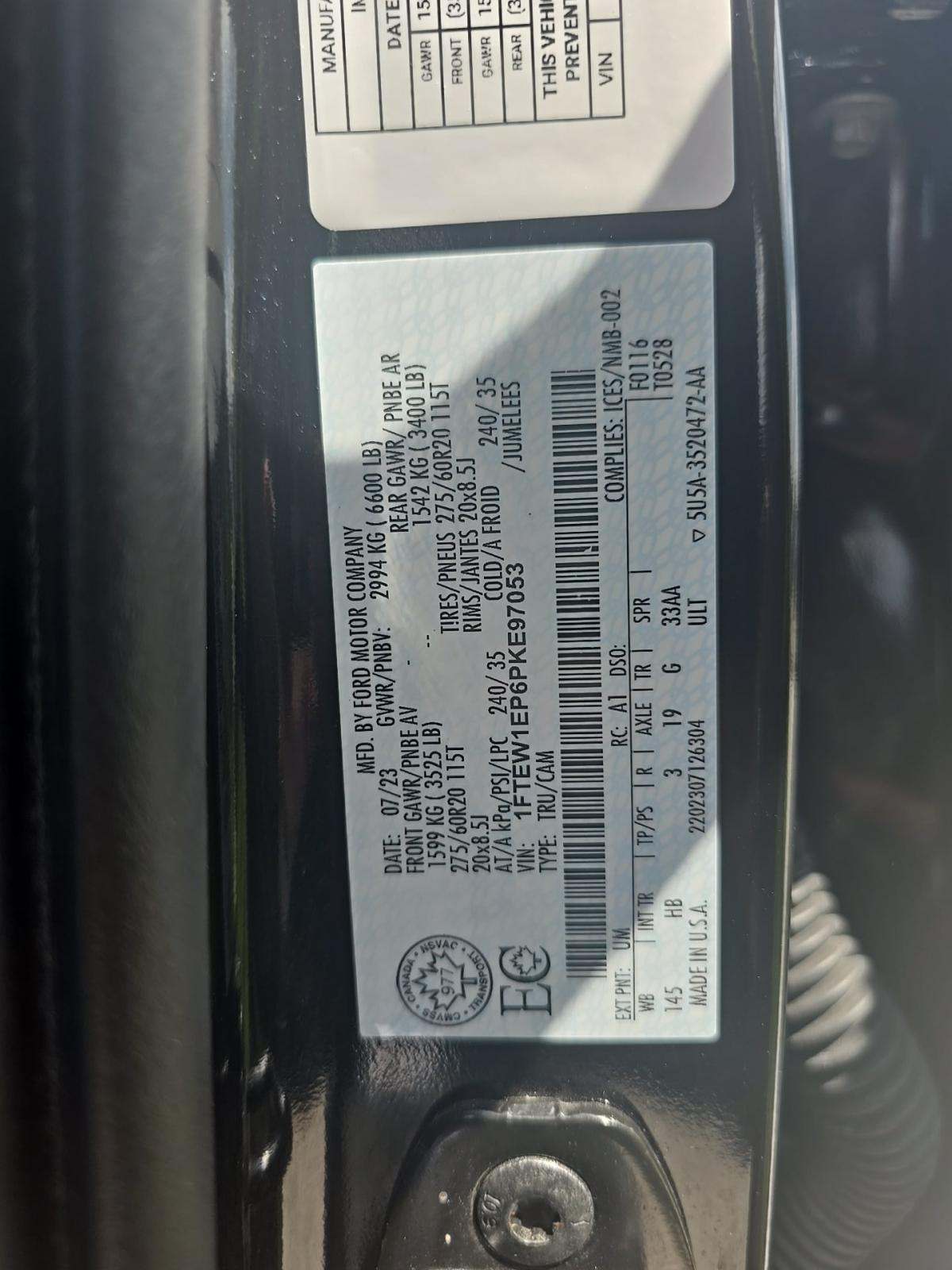 2023 Ford F-150 Lariat AWD