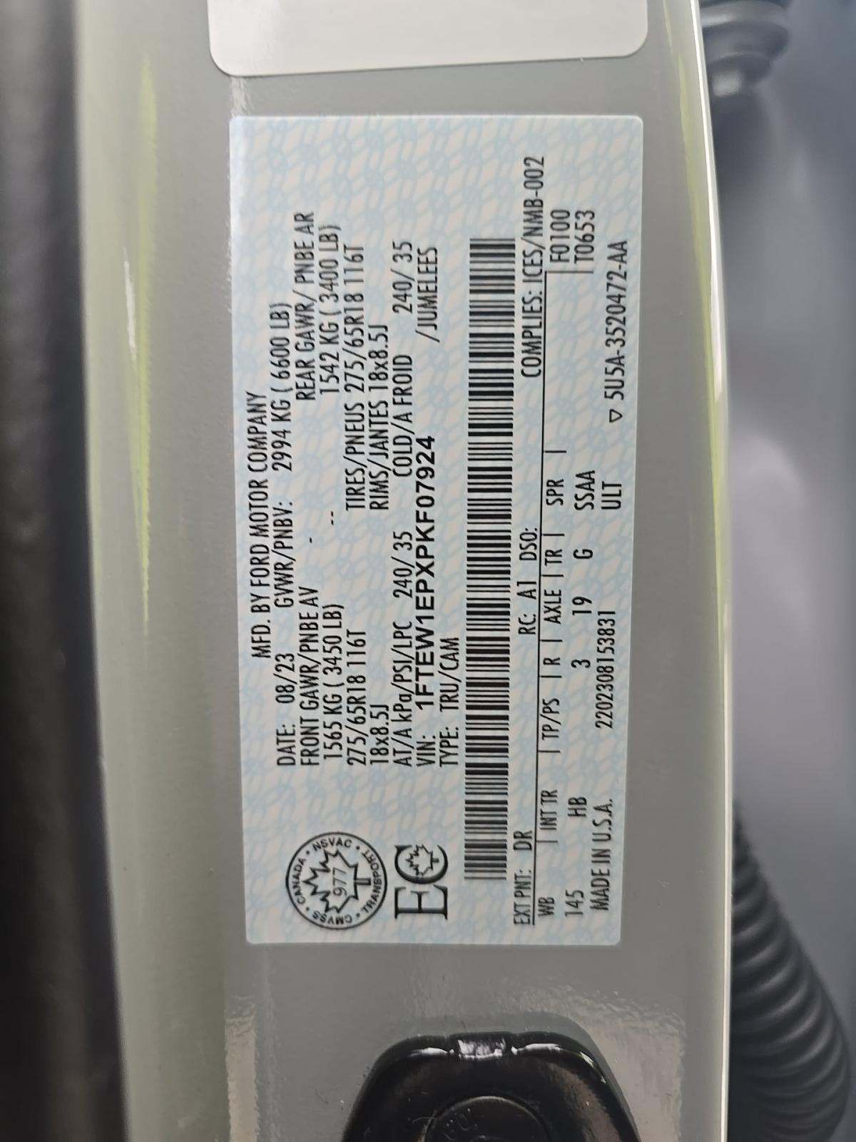 2023 Ford F-150 Lariat AWD