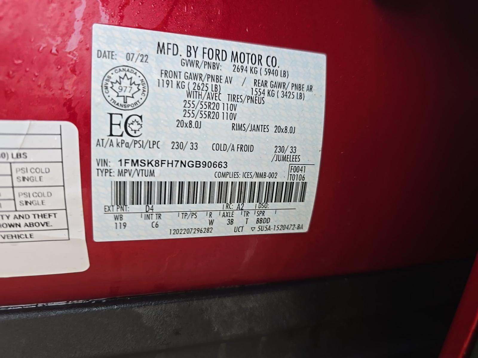 2022 Ford Explorer Limited AWD