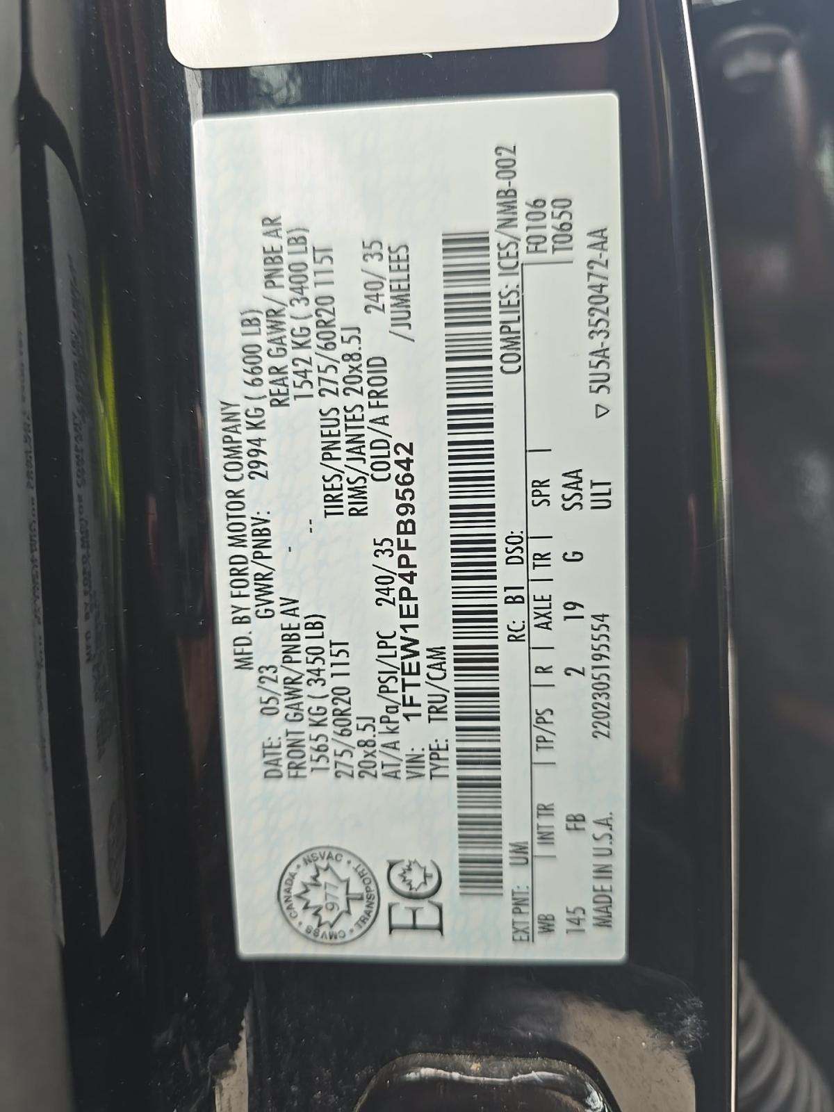 2023 Ford F-150 XLT AWD