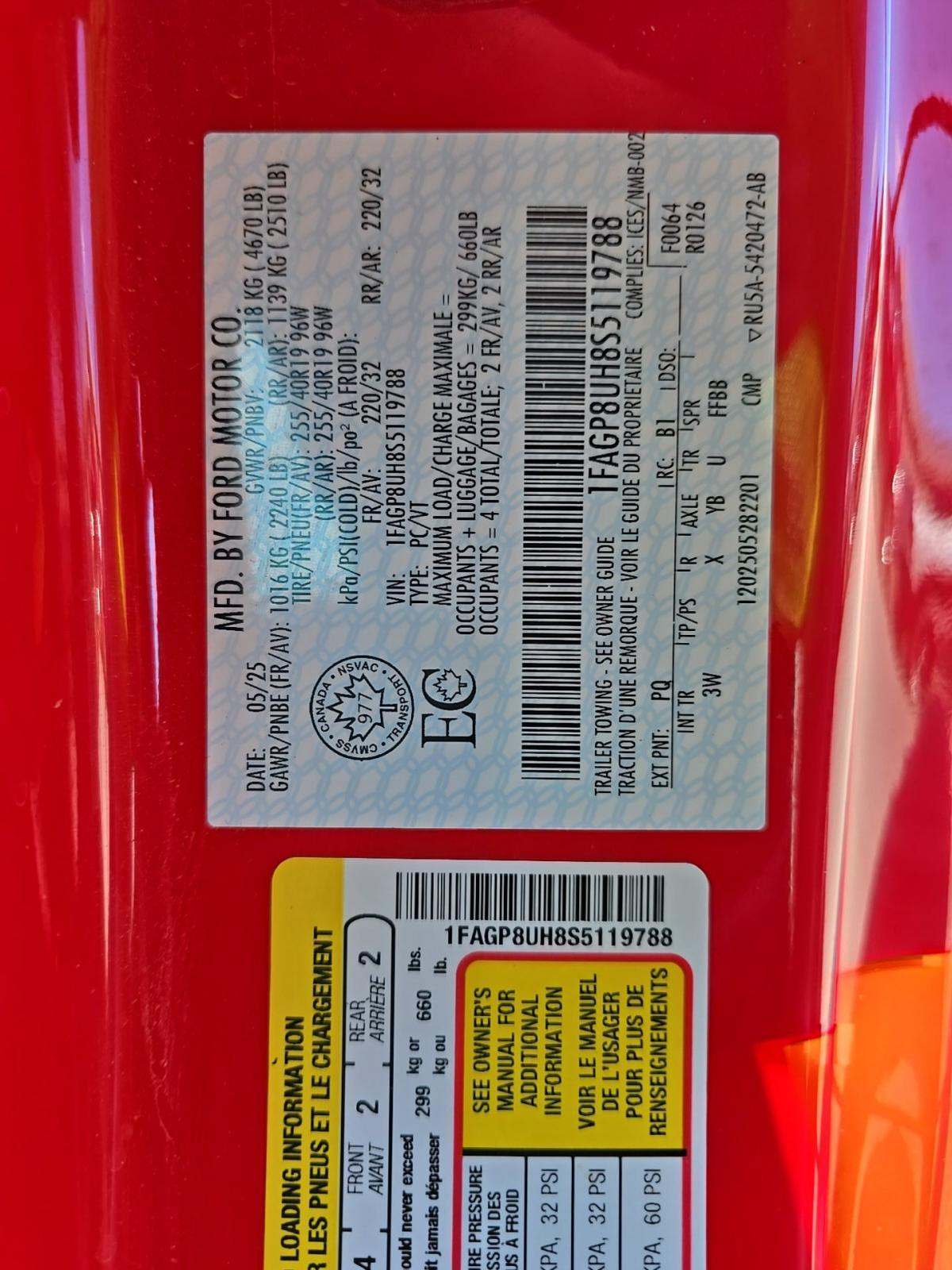 2025 Ford Mustang EcoBoost Premium RWD