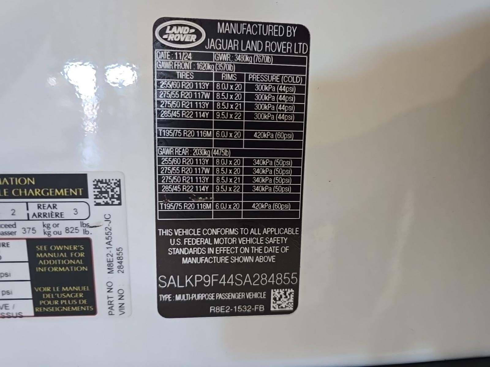 2025 Land Rover Range Rover Plug-In Hybrid SE AWD