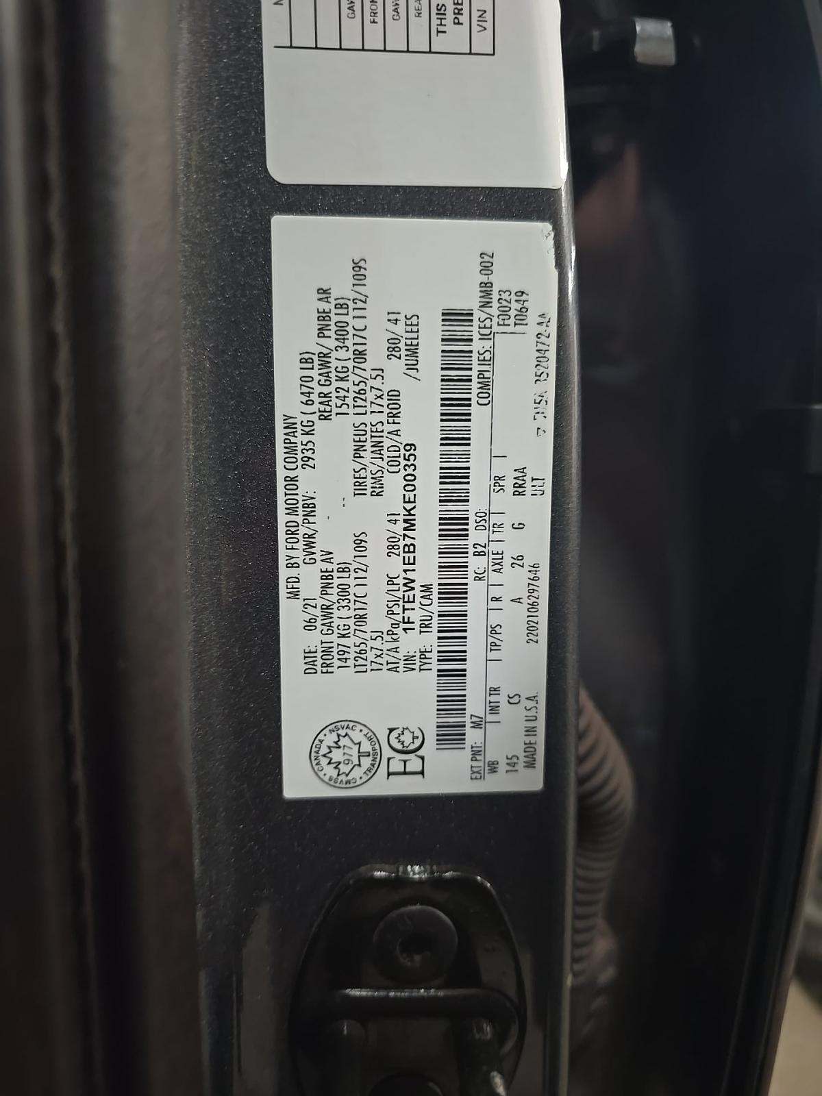 2021 Ford F-150 XL AWD