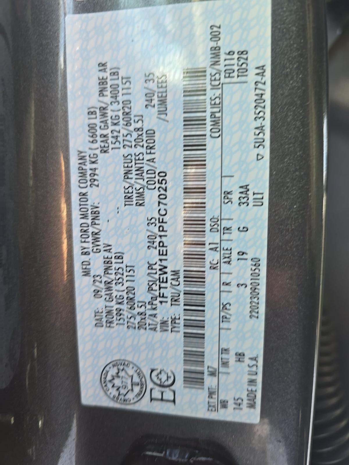 2023 Ford F-150 Lariat AWD