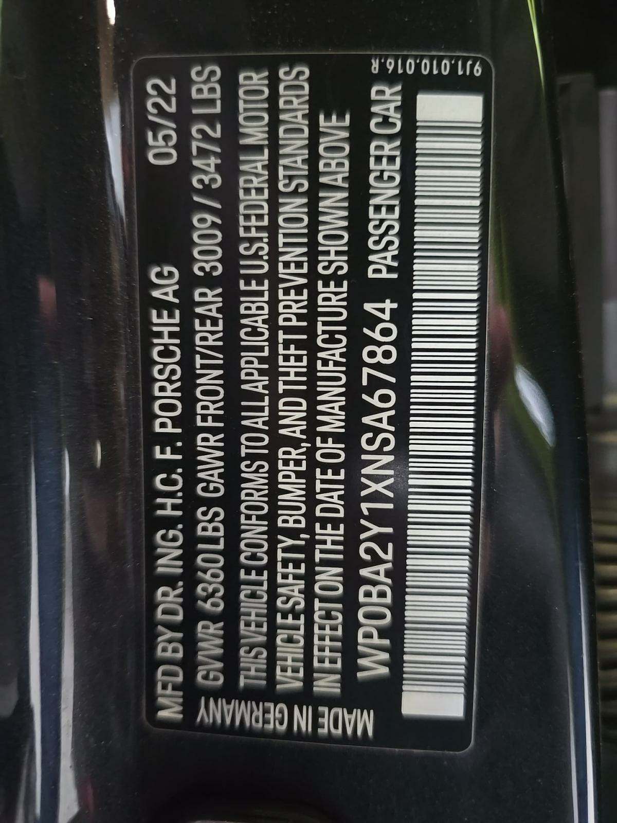 2022 Porsche Taycan 4 AWD