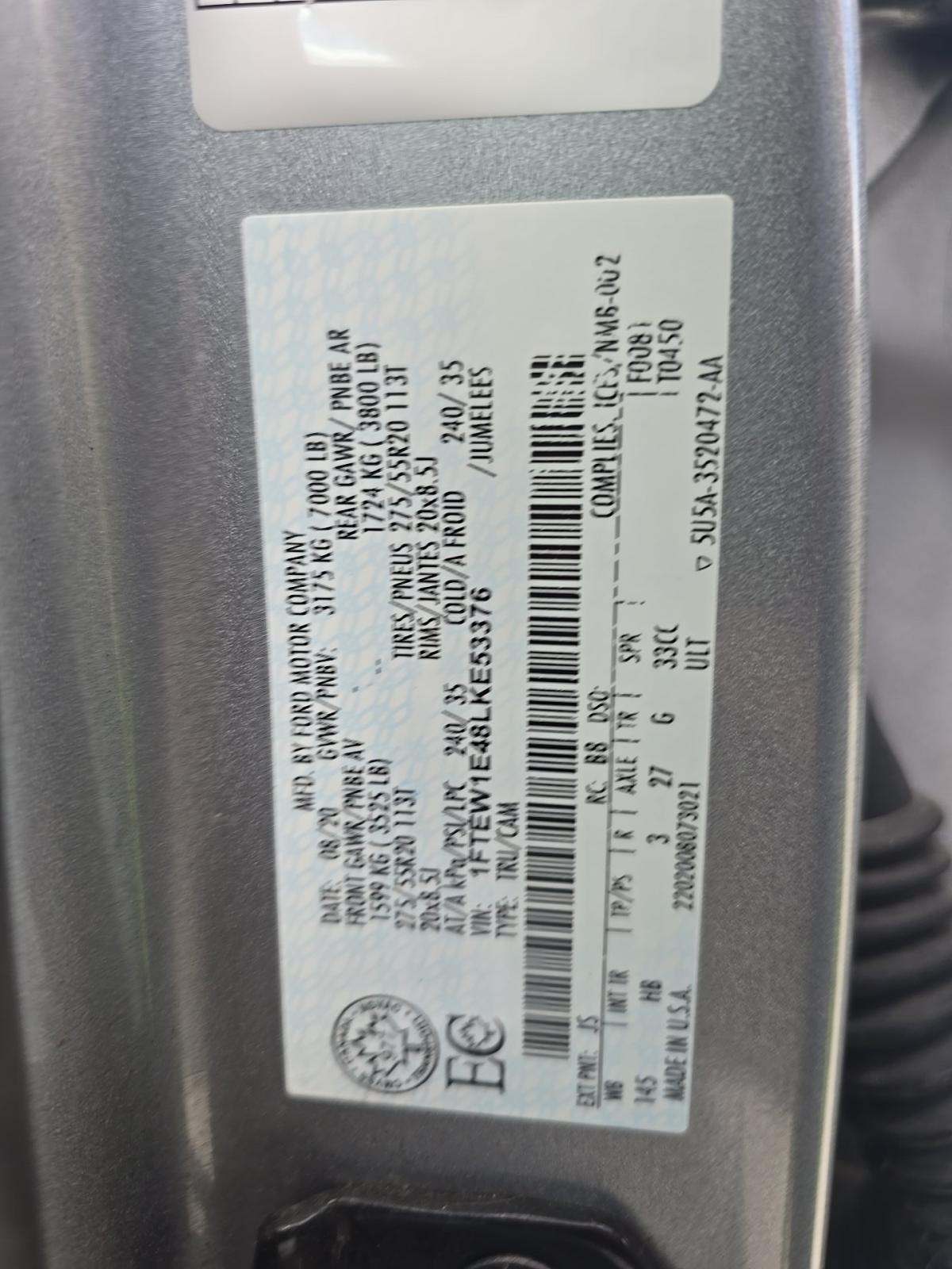 2020 Ford F-150 Lariat AWD