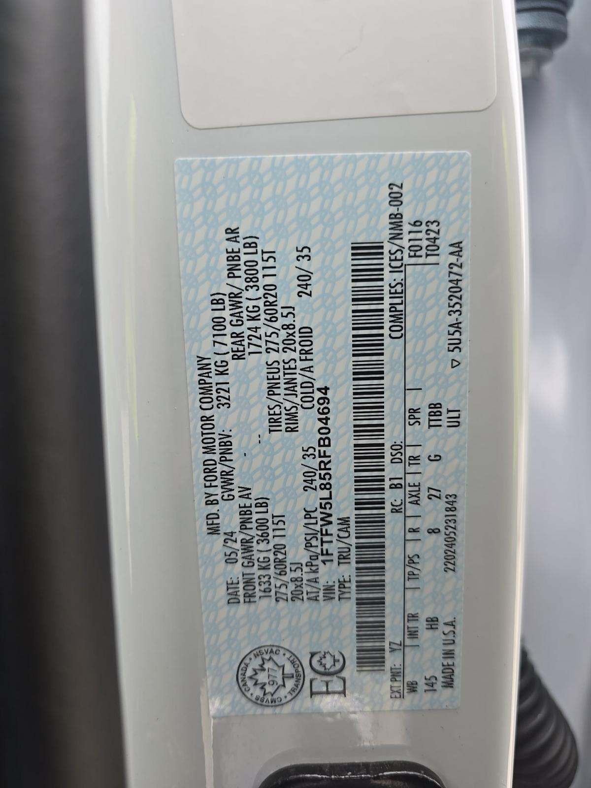 2024 Ford F-150 Lariat AWD