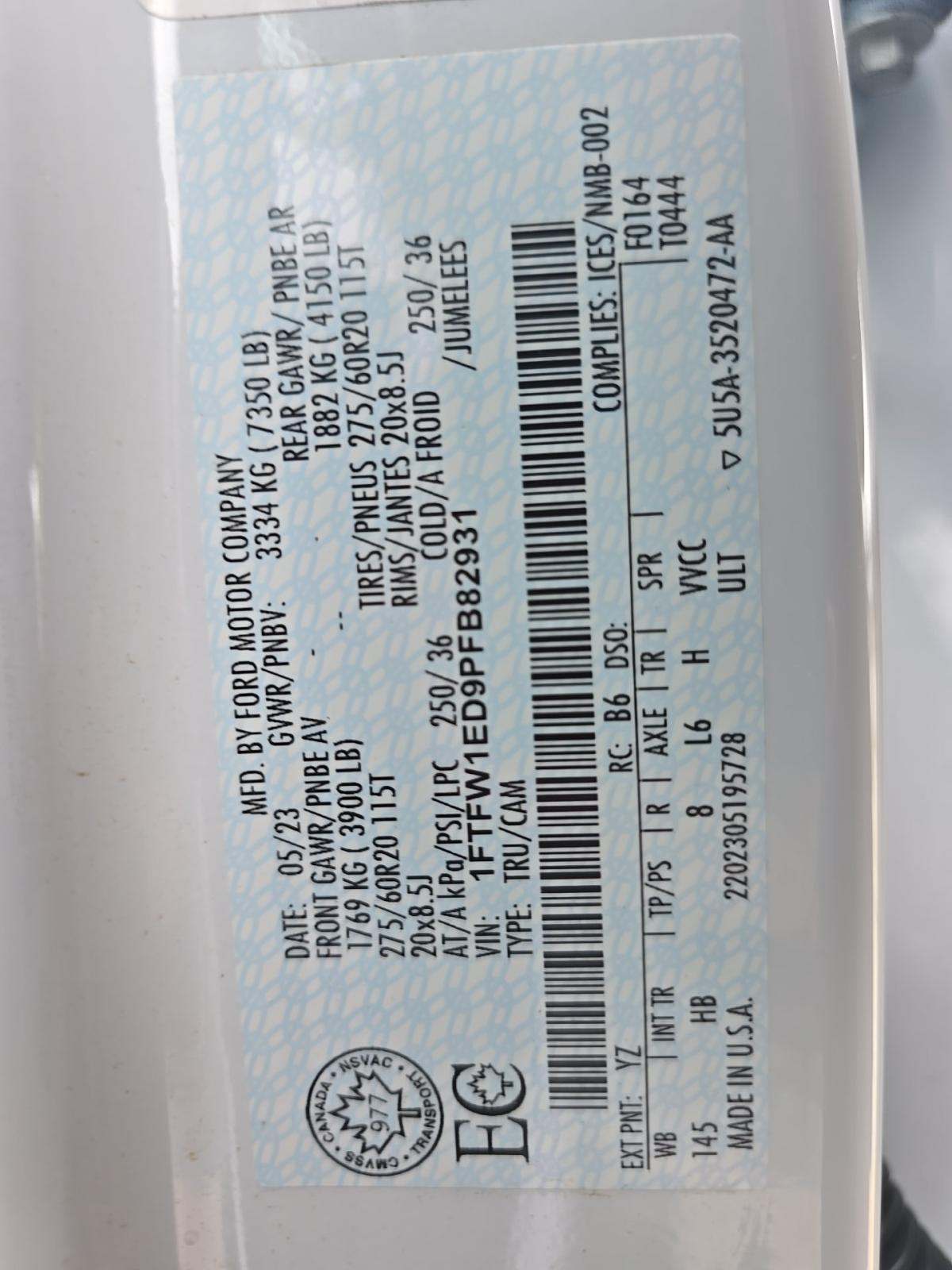 2023 Ford F-150 Hybrid Lariat AWD