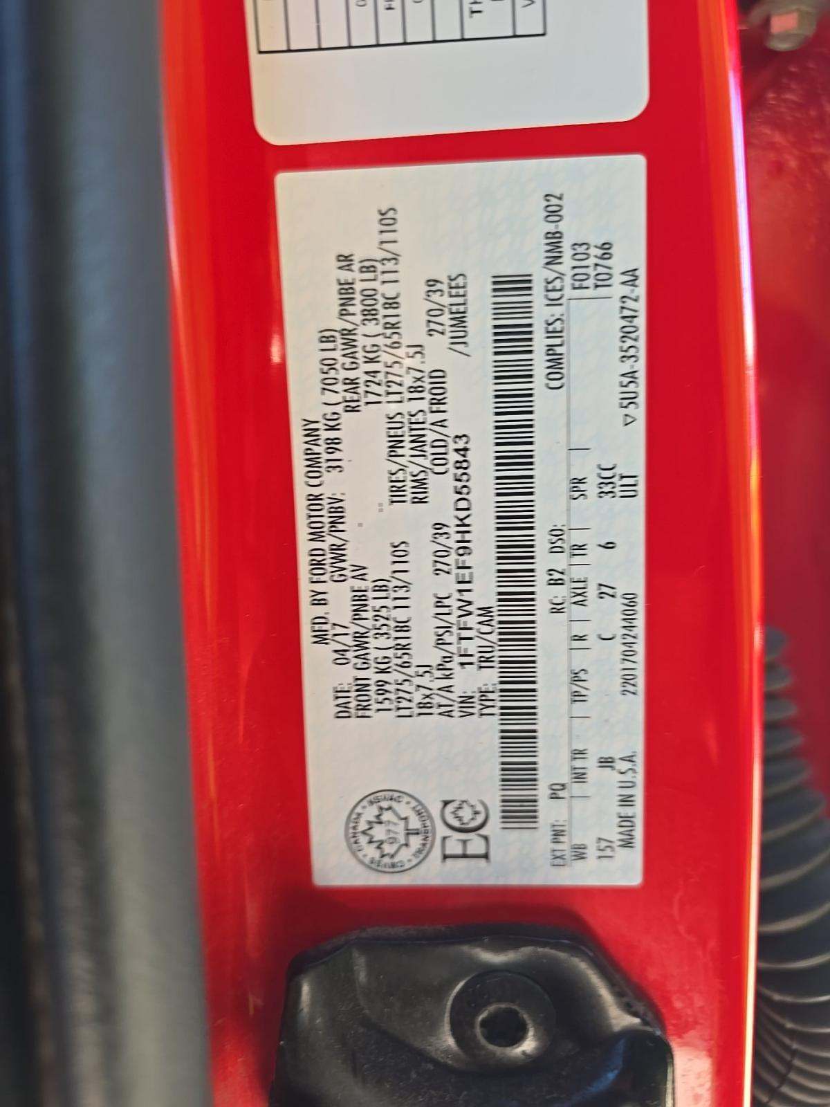 2017 Ford F-150 XLT AWD