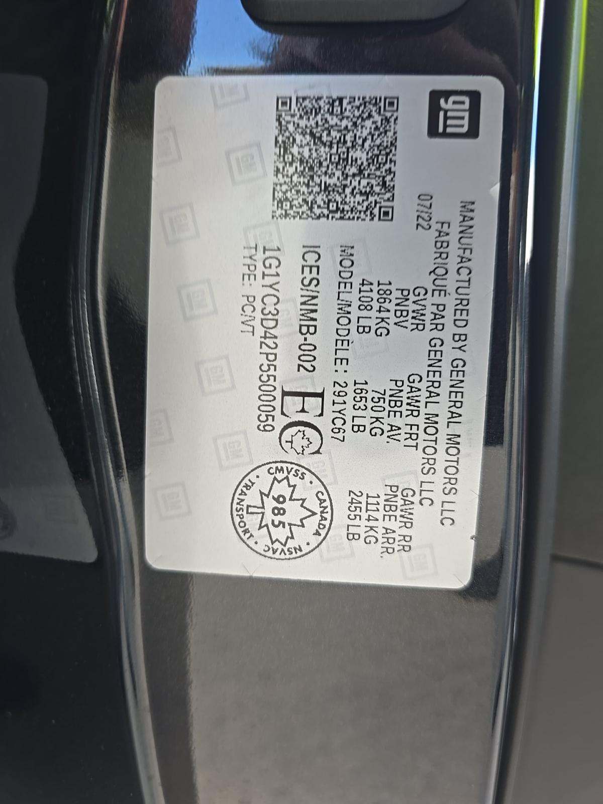 2023 Chevrolet Corvette Stingray RWD