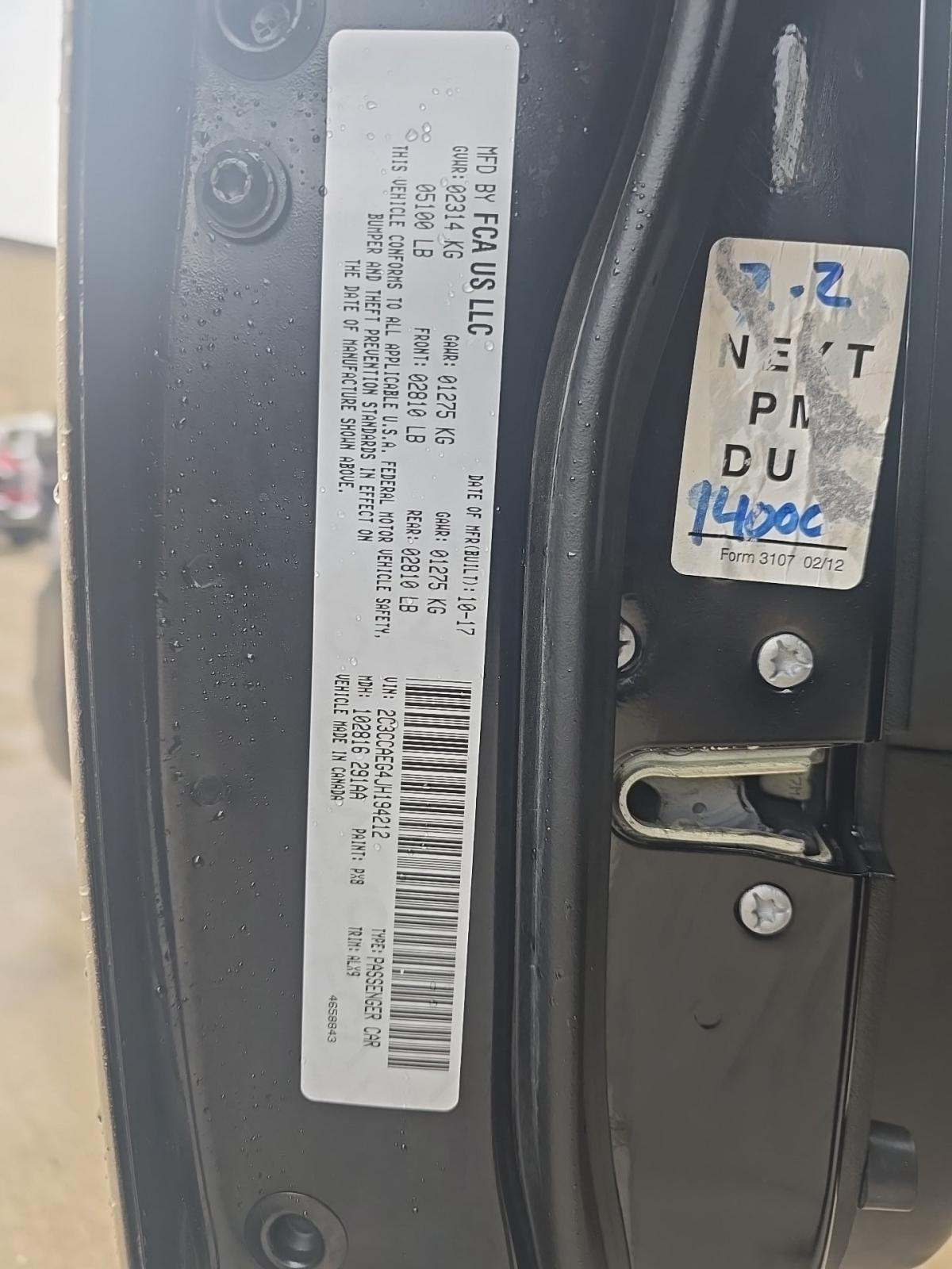 2018 Chrysler 300 Limited RWD