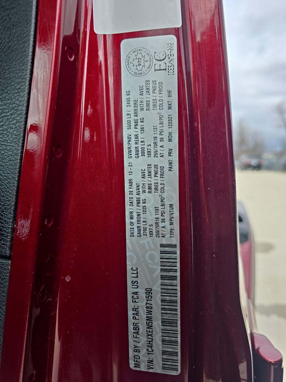 2021 Jeep Wrangler Unlimited Sahara AWD
