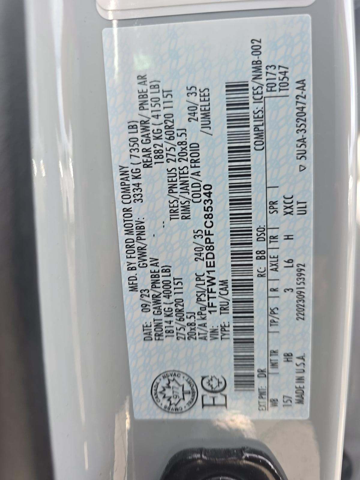 2023 Ford F-150 Hybrid Lariat AWD