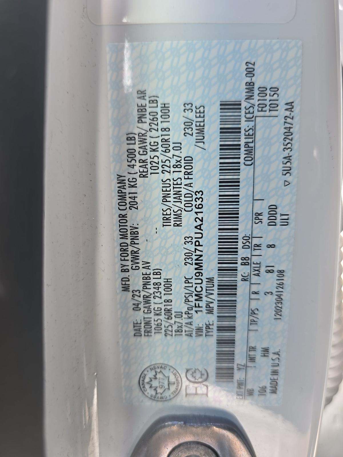 2023 Ford Escape ST-Line AWD