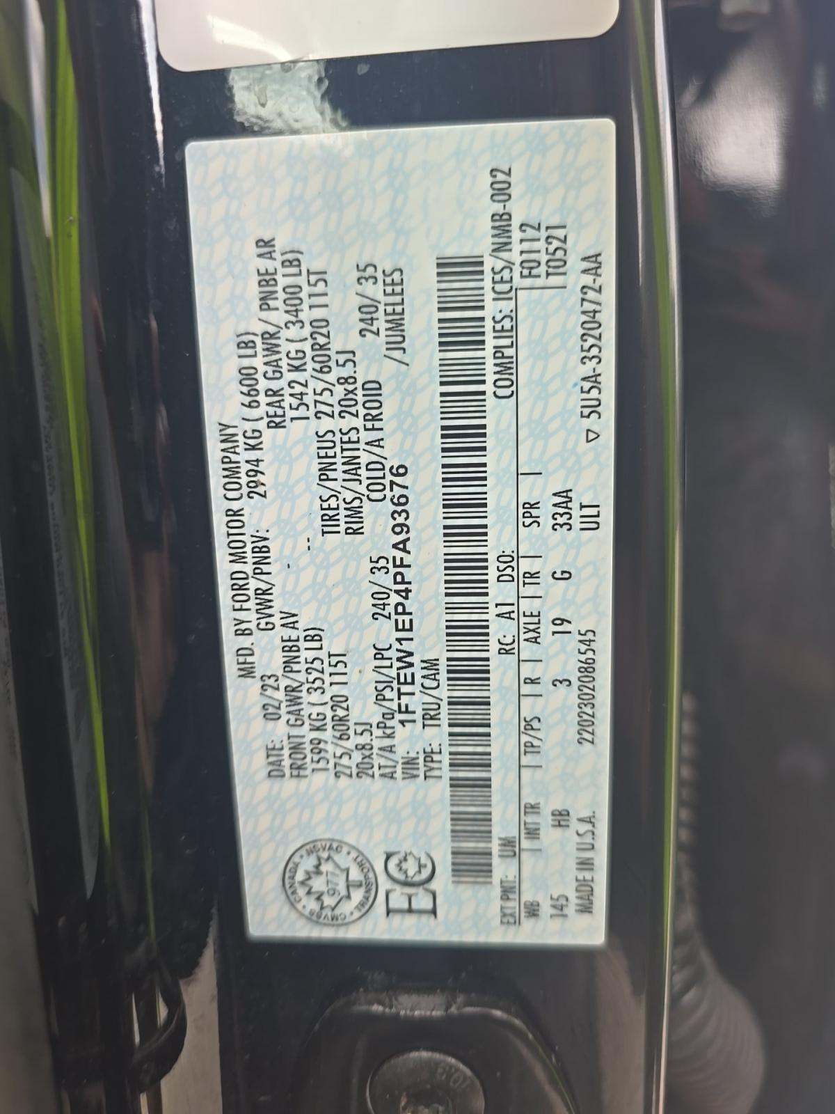 2023 Ford F-150 Lariat AWD