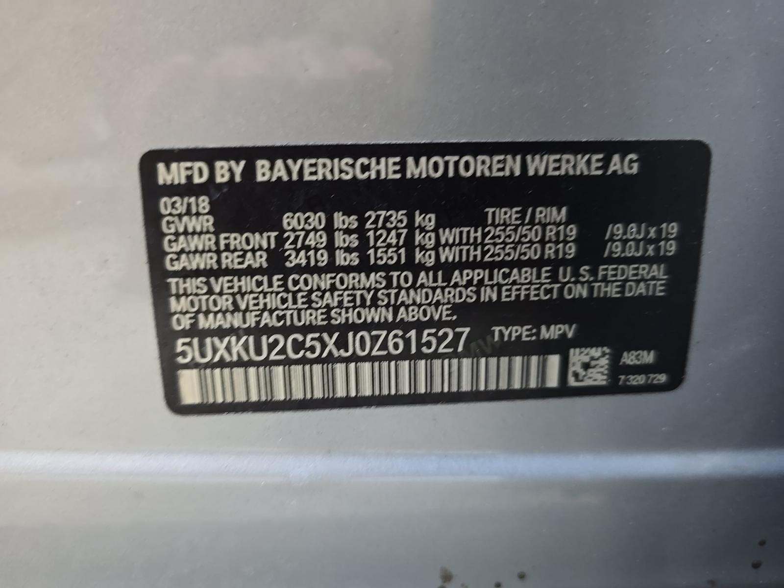 2018 BMW X6 xDrive35i AWD