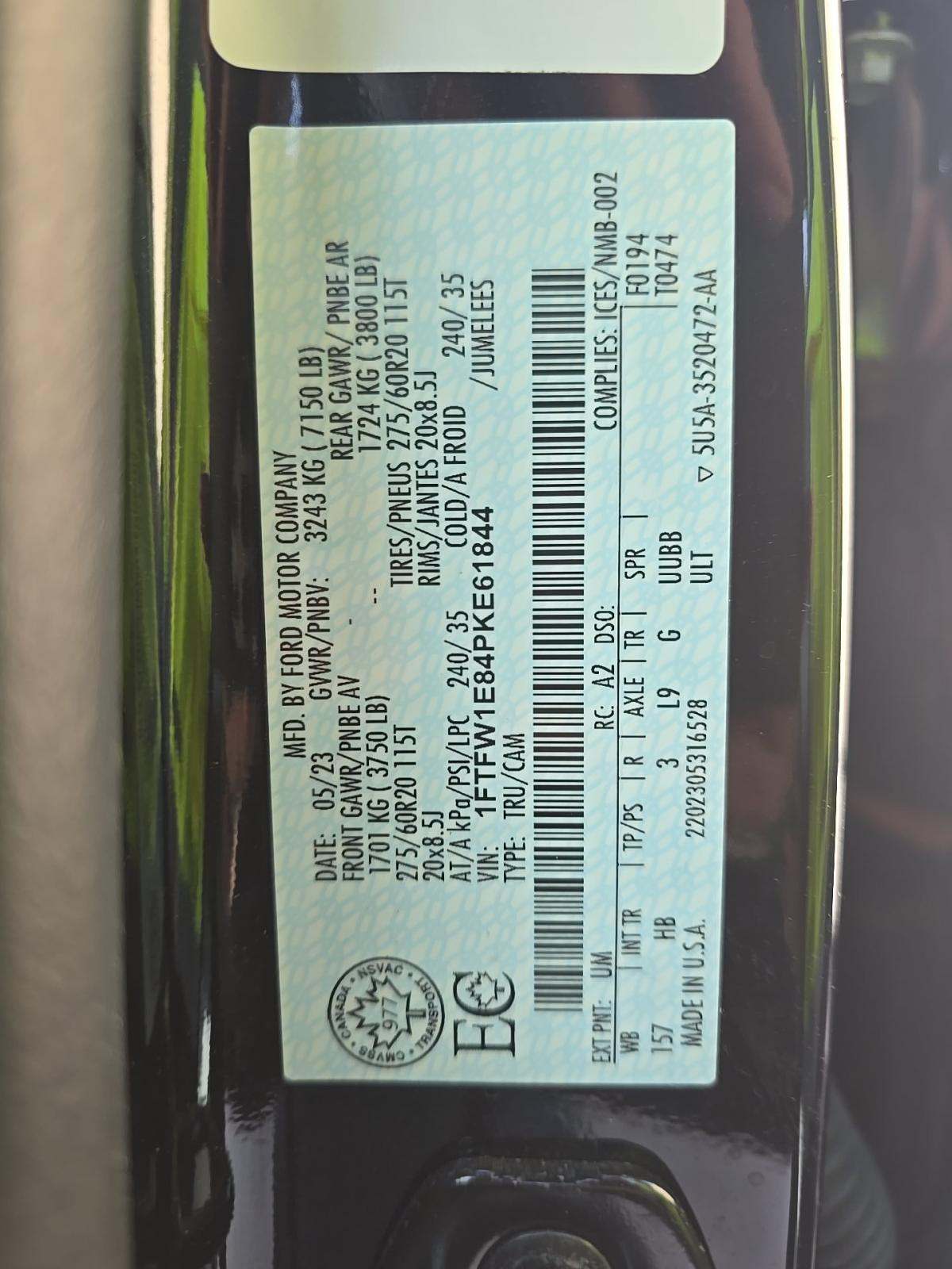 2023 Ford F-150 Lariat AWD