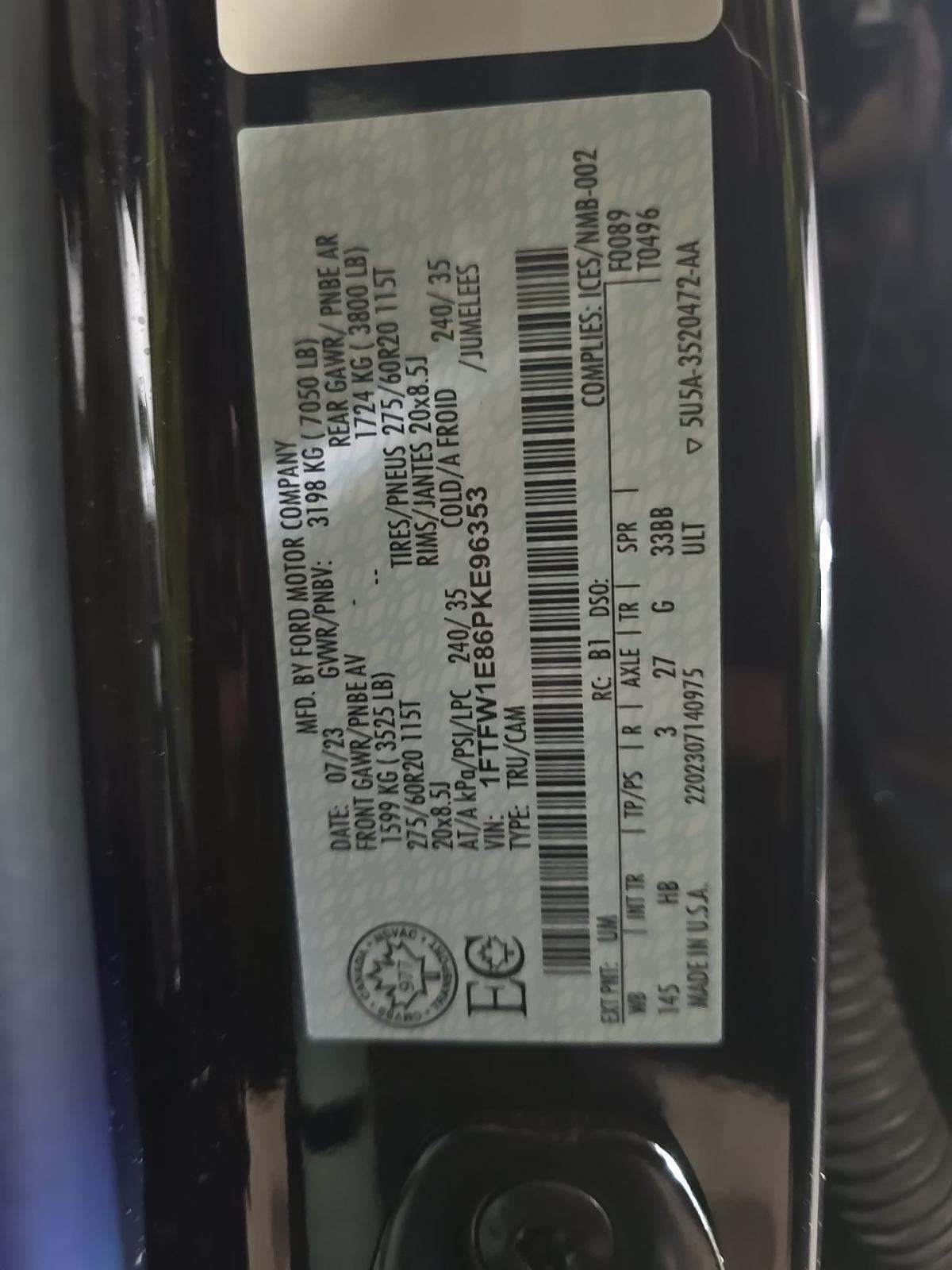 2023 Ford F-150 Lariat AWD