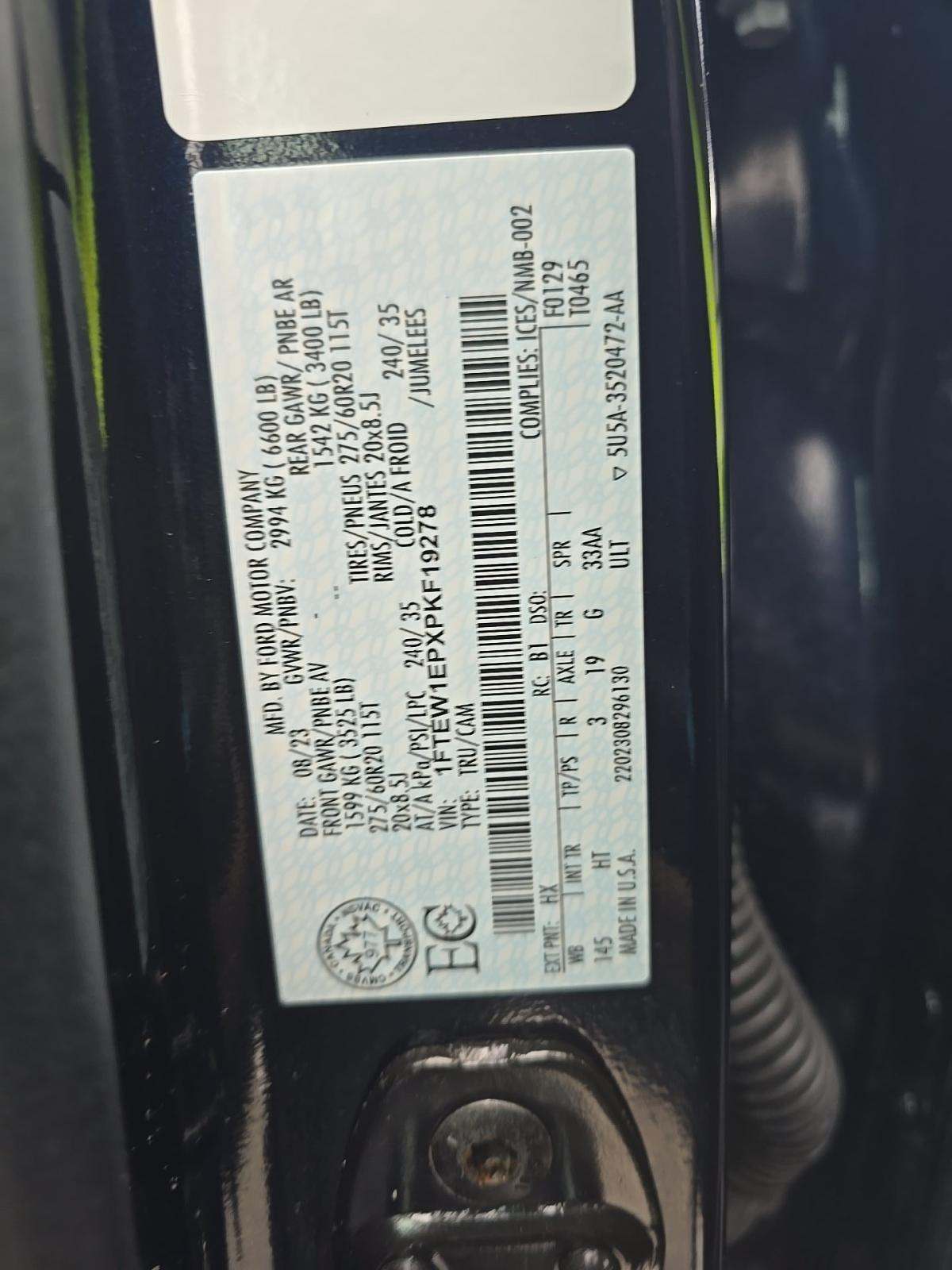 2023 Ford F-150 Lariat AWD