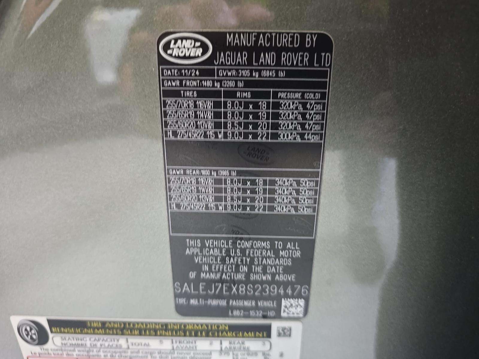 2025 Land Rover Defender 110 S AWD