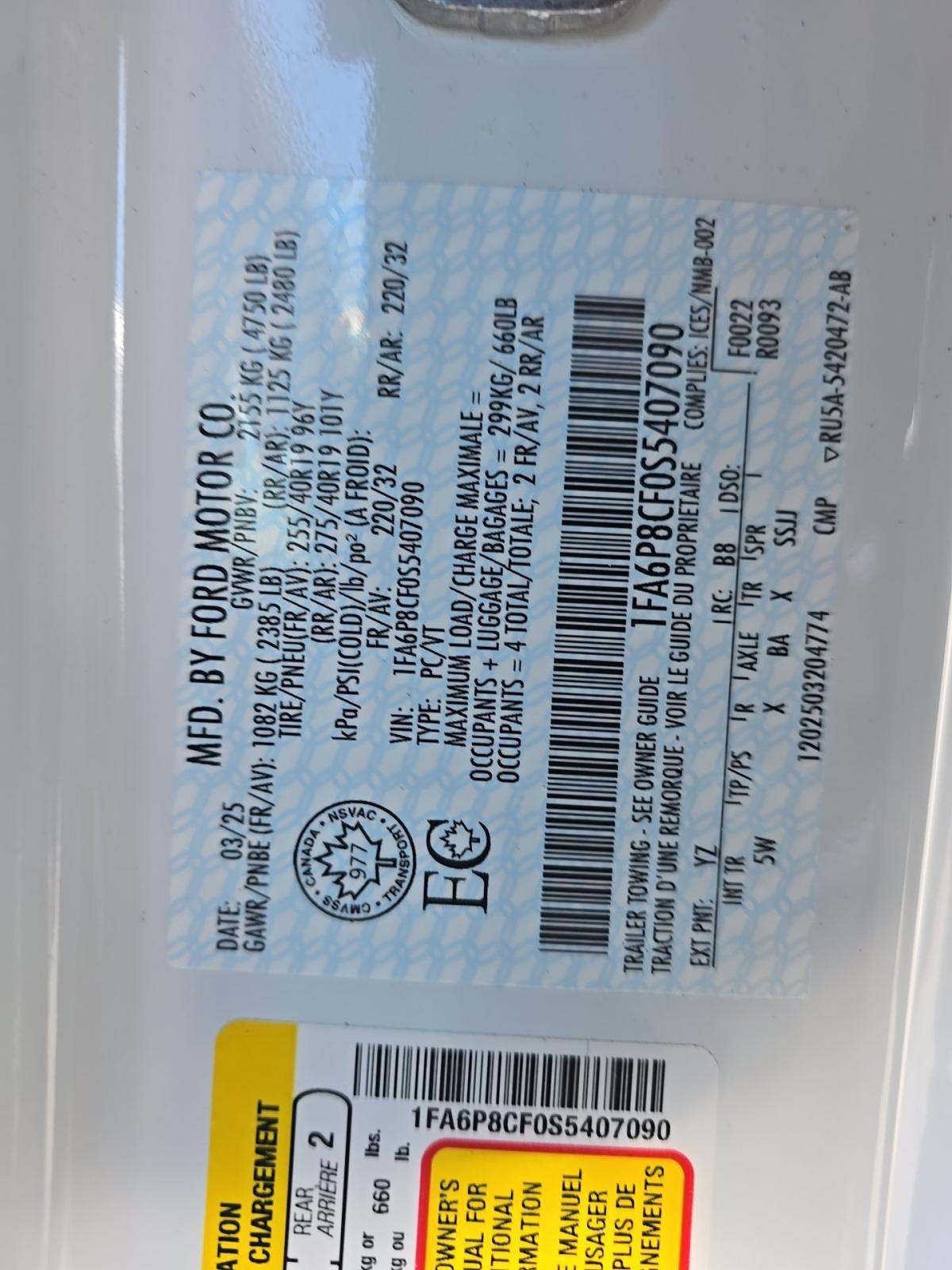 2025 Ford Mustang GT Premium RWD