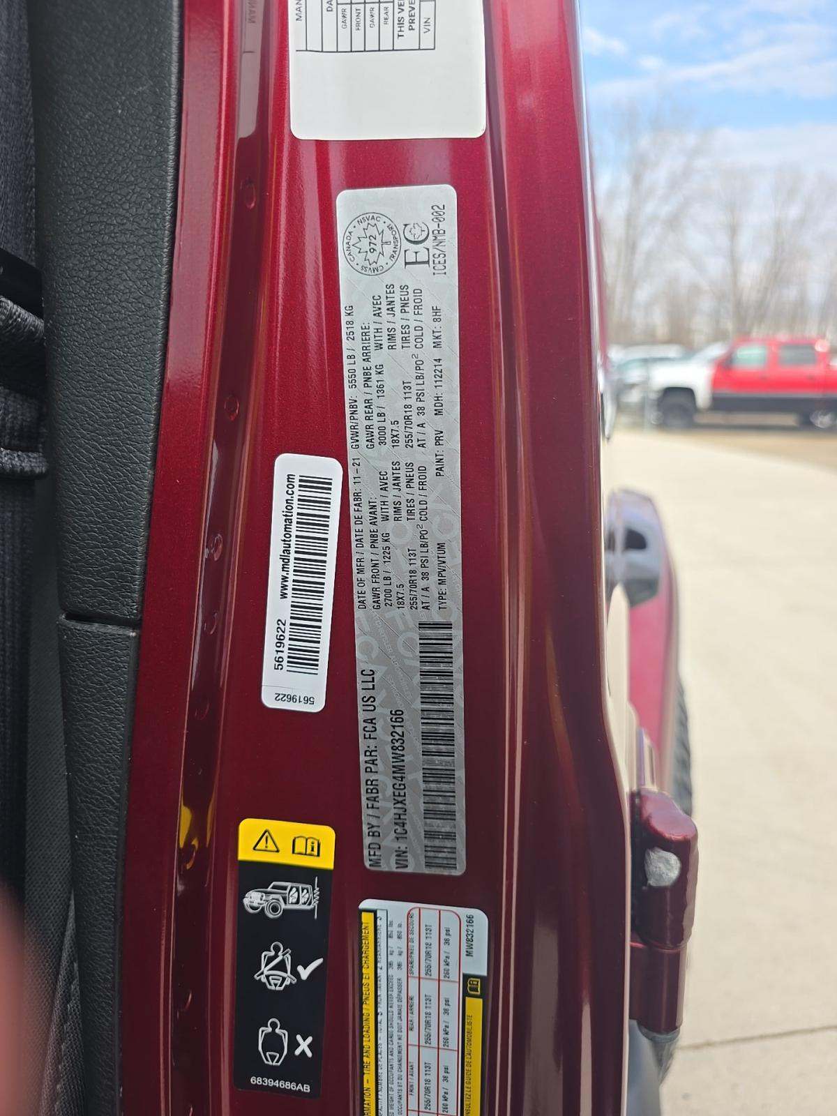 2021 Jeep Wrangler Unlimited Sahara AWD