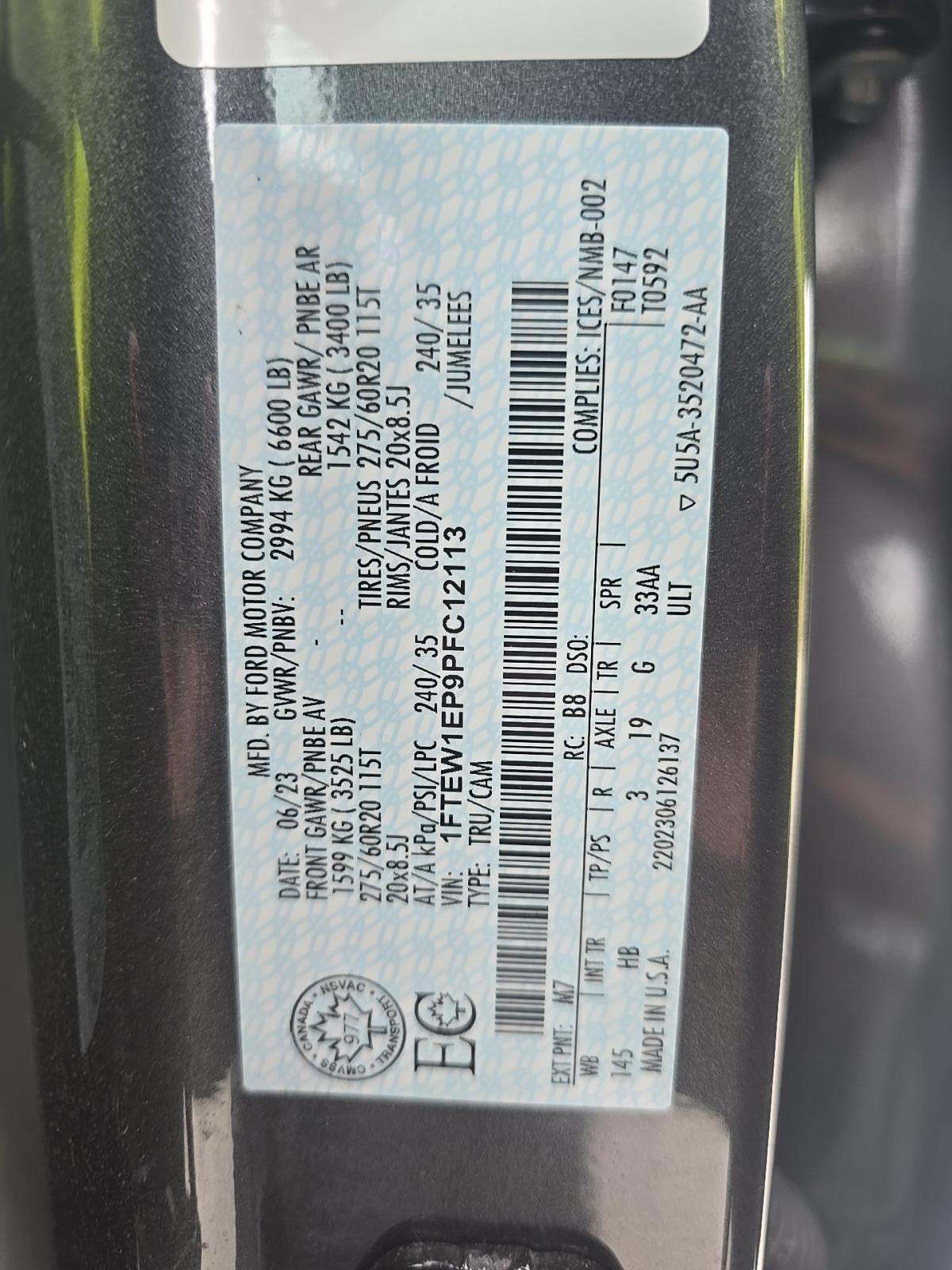 2023 Ford F-150 Lariat AWD