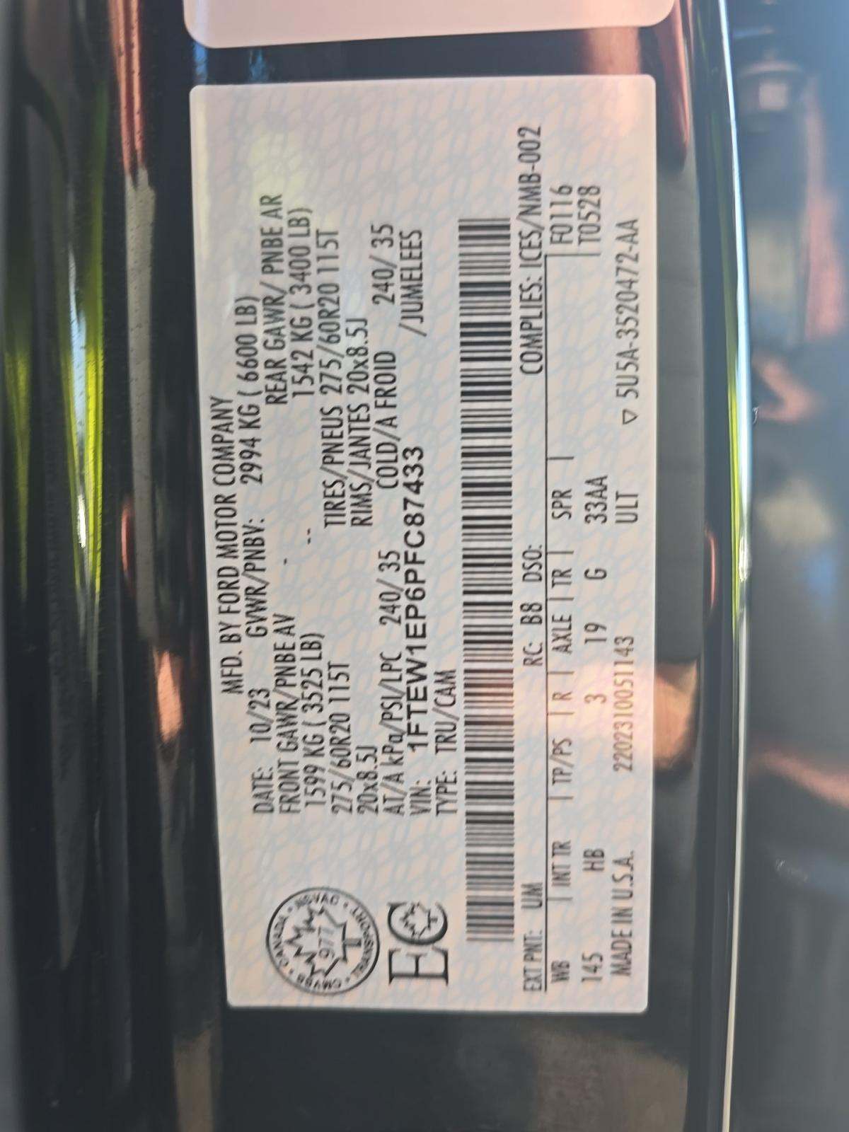 2023 Ford F-150 Lariat AWD