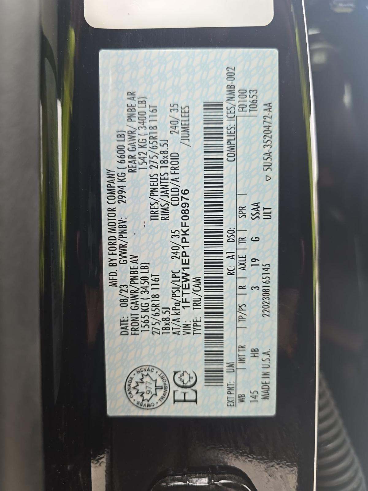 2023 Ford F-150 Lariat AWD