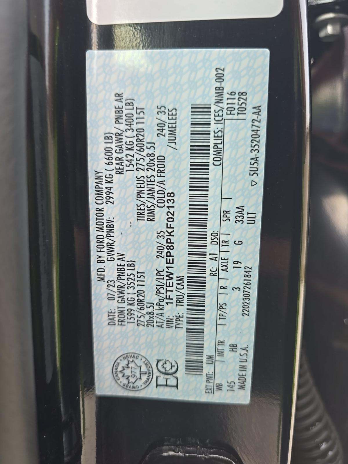 2023 Ford F-150 Lariat AWD